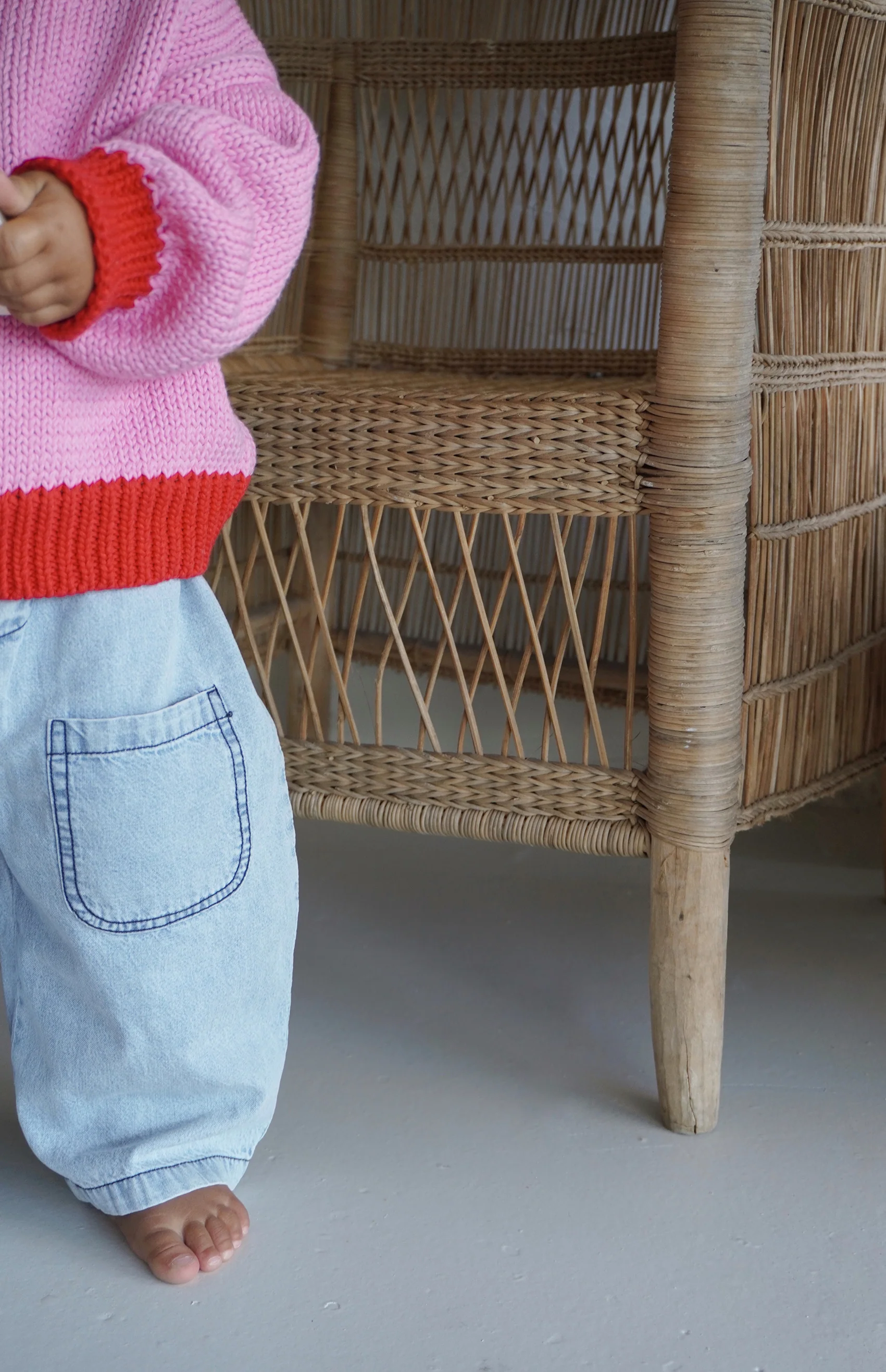COLOURBLOCK KNIT - PINK/RED - Image 6