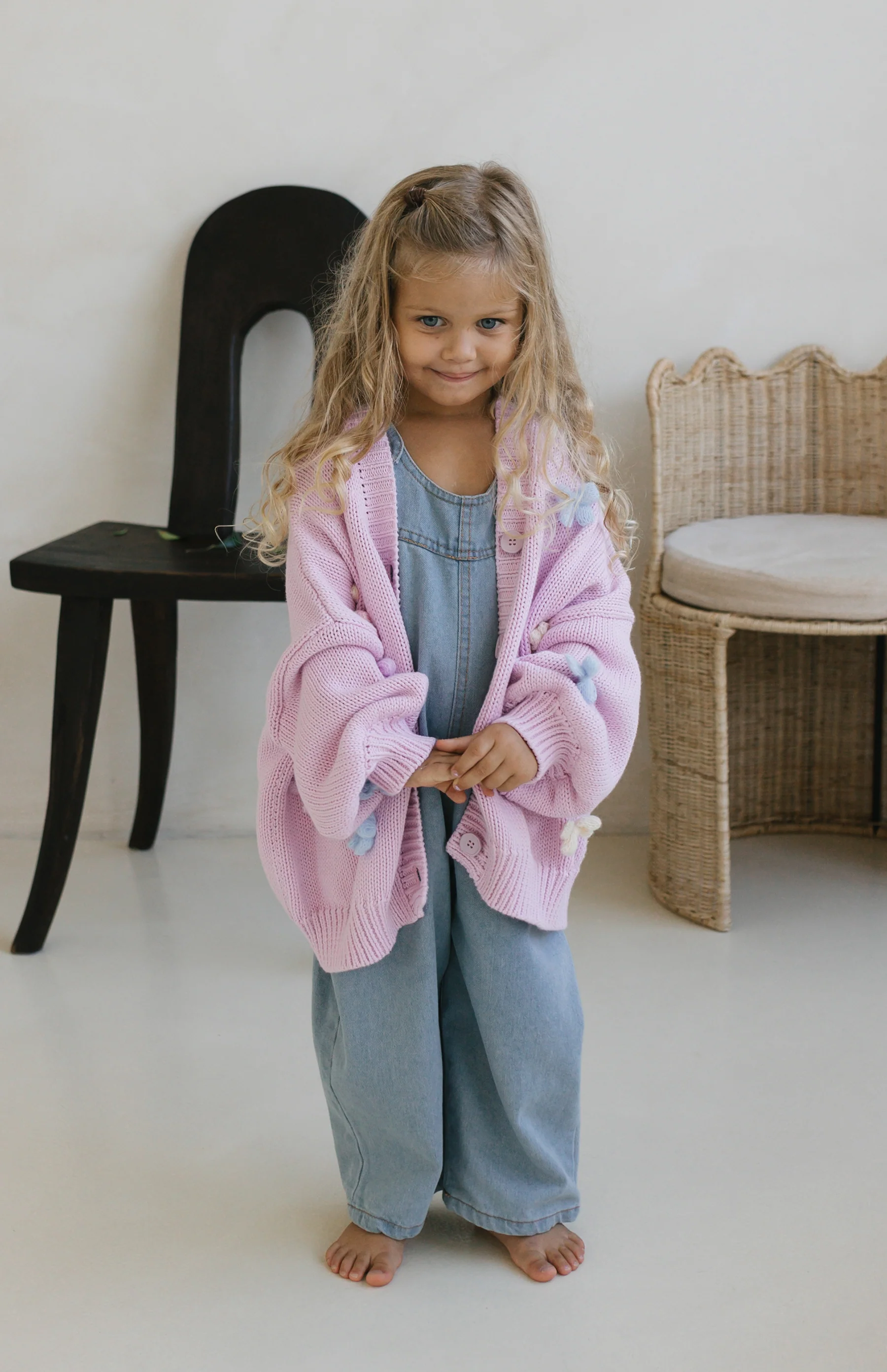 BLEU BELLE CARDIGAN - LILAC - Image 2