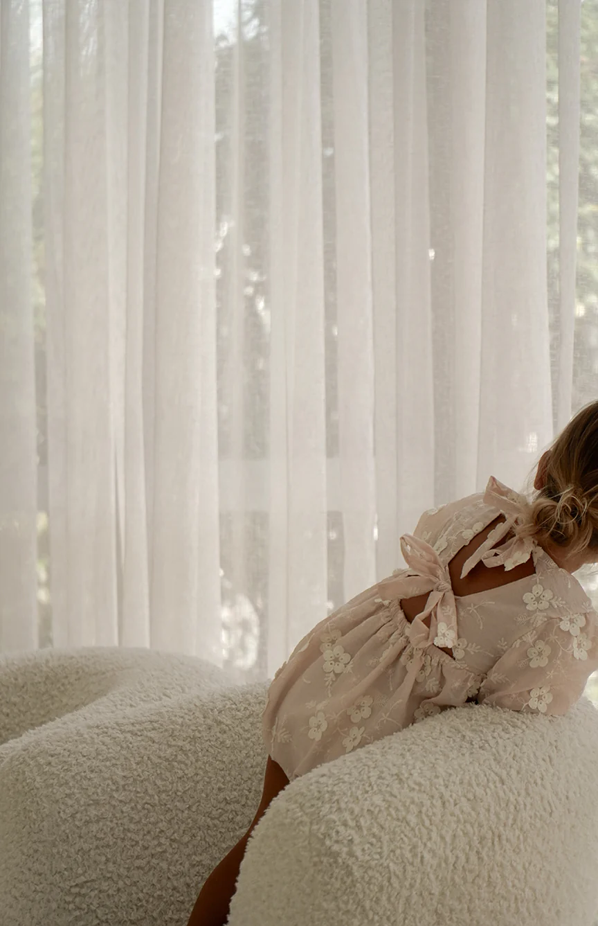 CORA ROMPER - CELESTE BLUSH - Image 2