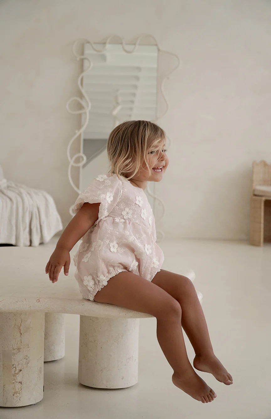 CORA ROMPER - CELESTE BLUSH - Image 3