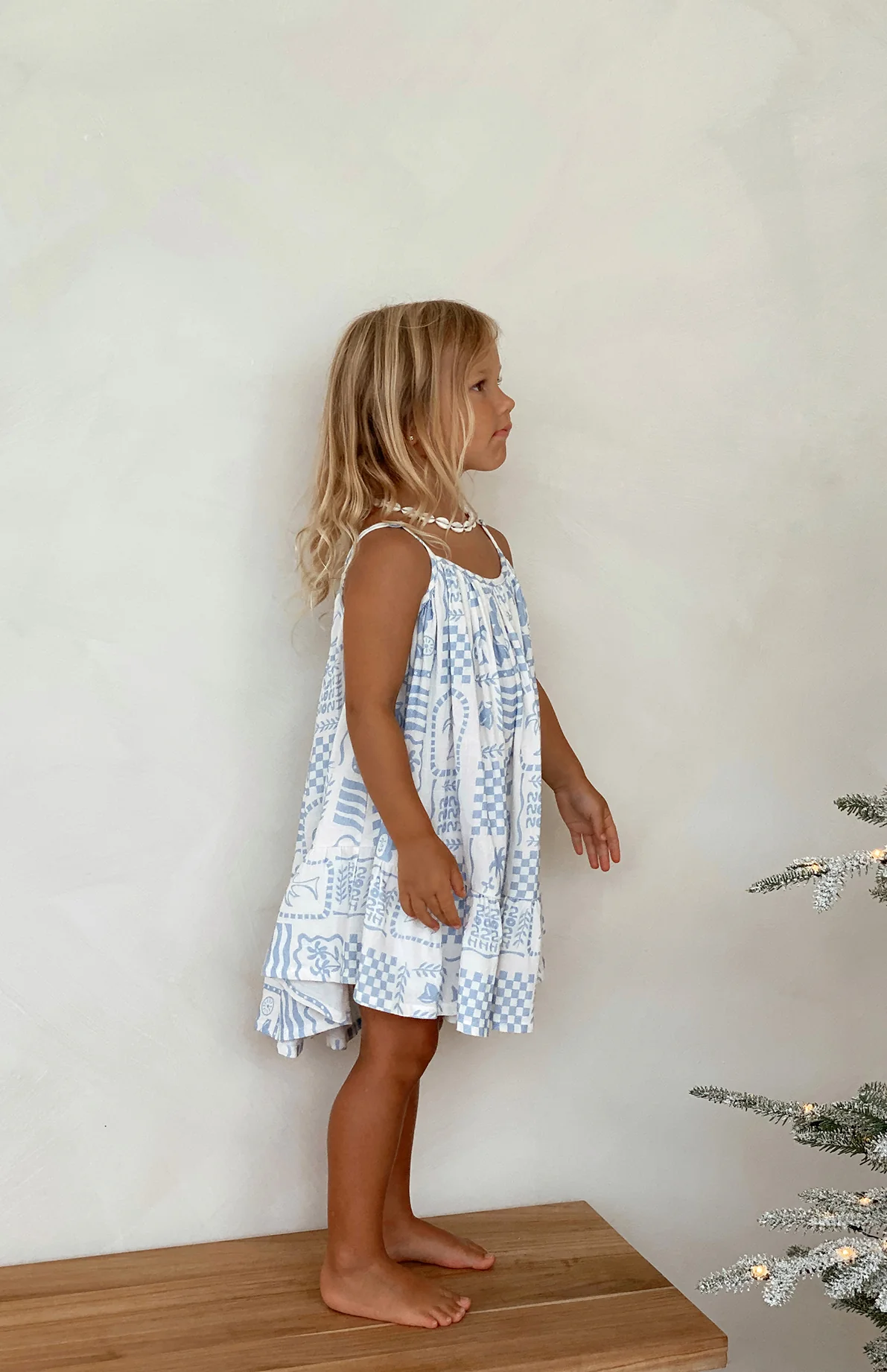 COSTA DRESS - BLUE/WHITE - Image 3