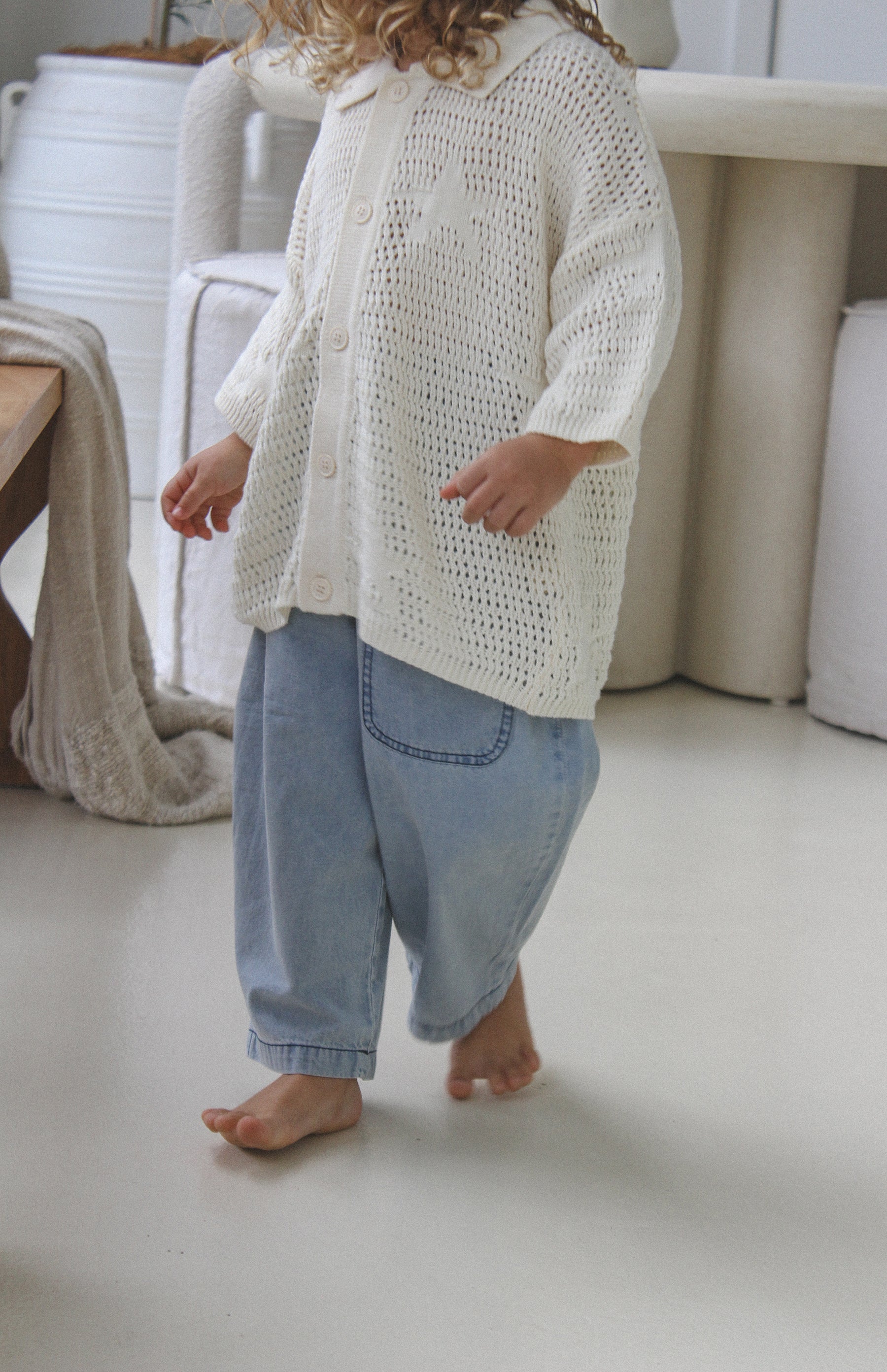 CROCHET SHIRT - CREAM - Image 4