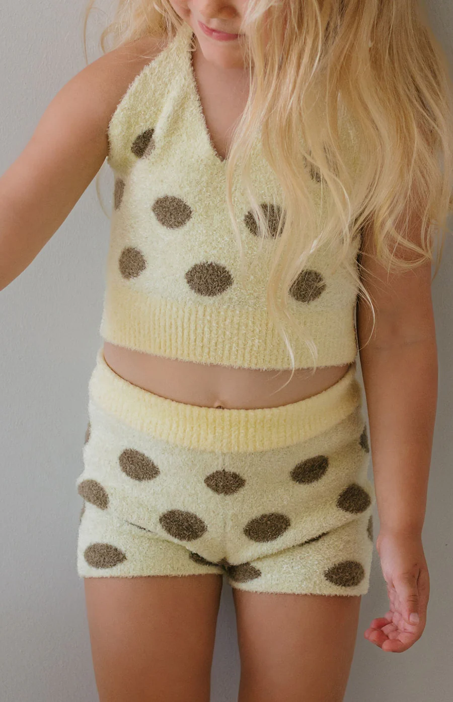 DOTTIE BIKER SHORTS - LEMON POLKA - Image 2