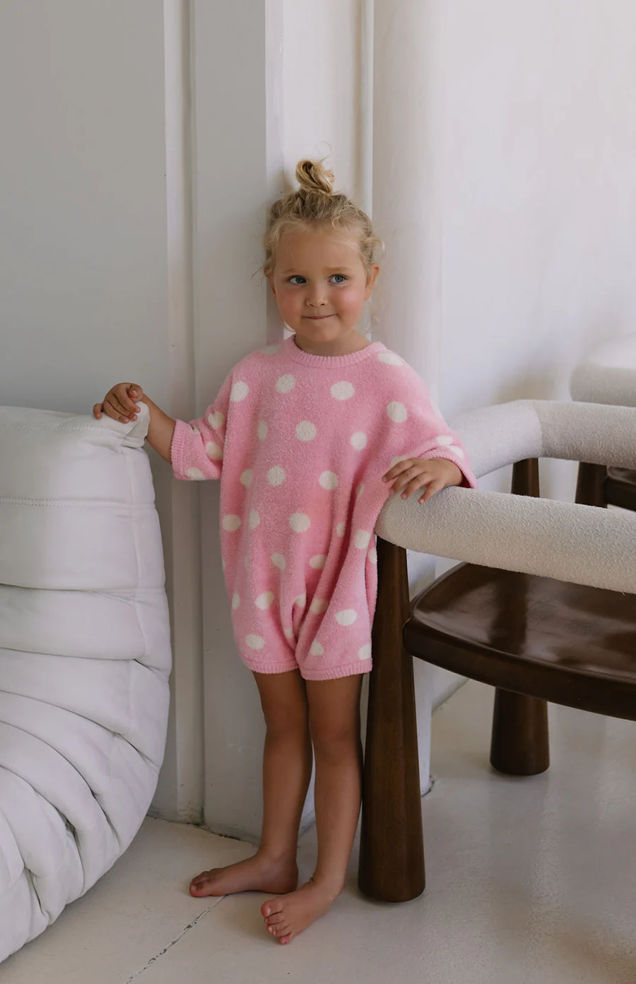 DOTTIE ROMPER - PINK POLKA - Image 2