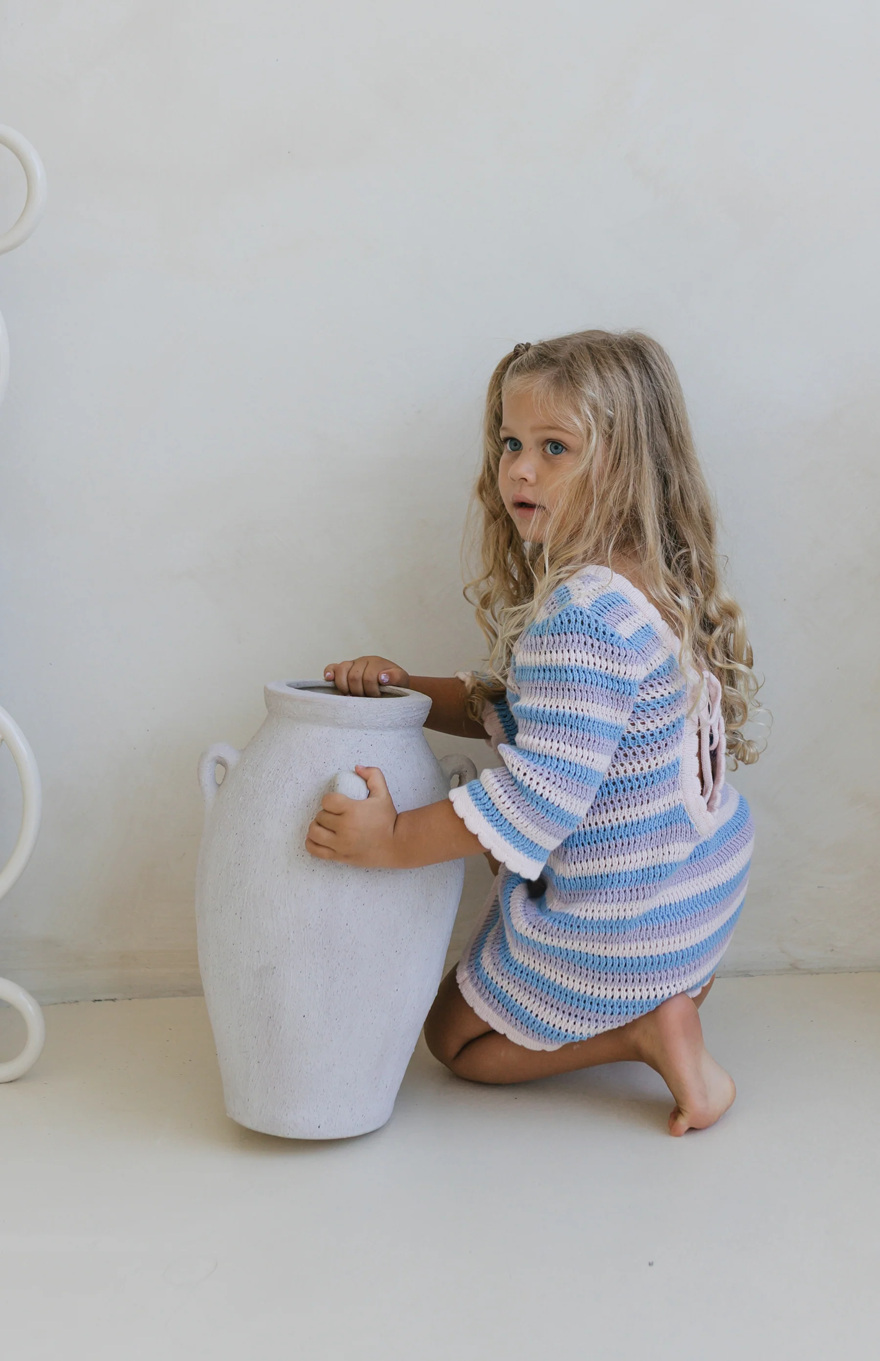 ELOISE TIE BACK DRESS - LUNA STRIPE - Image 3