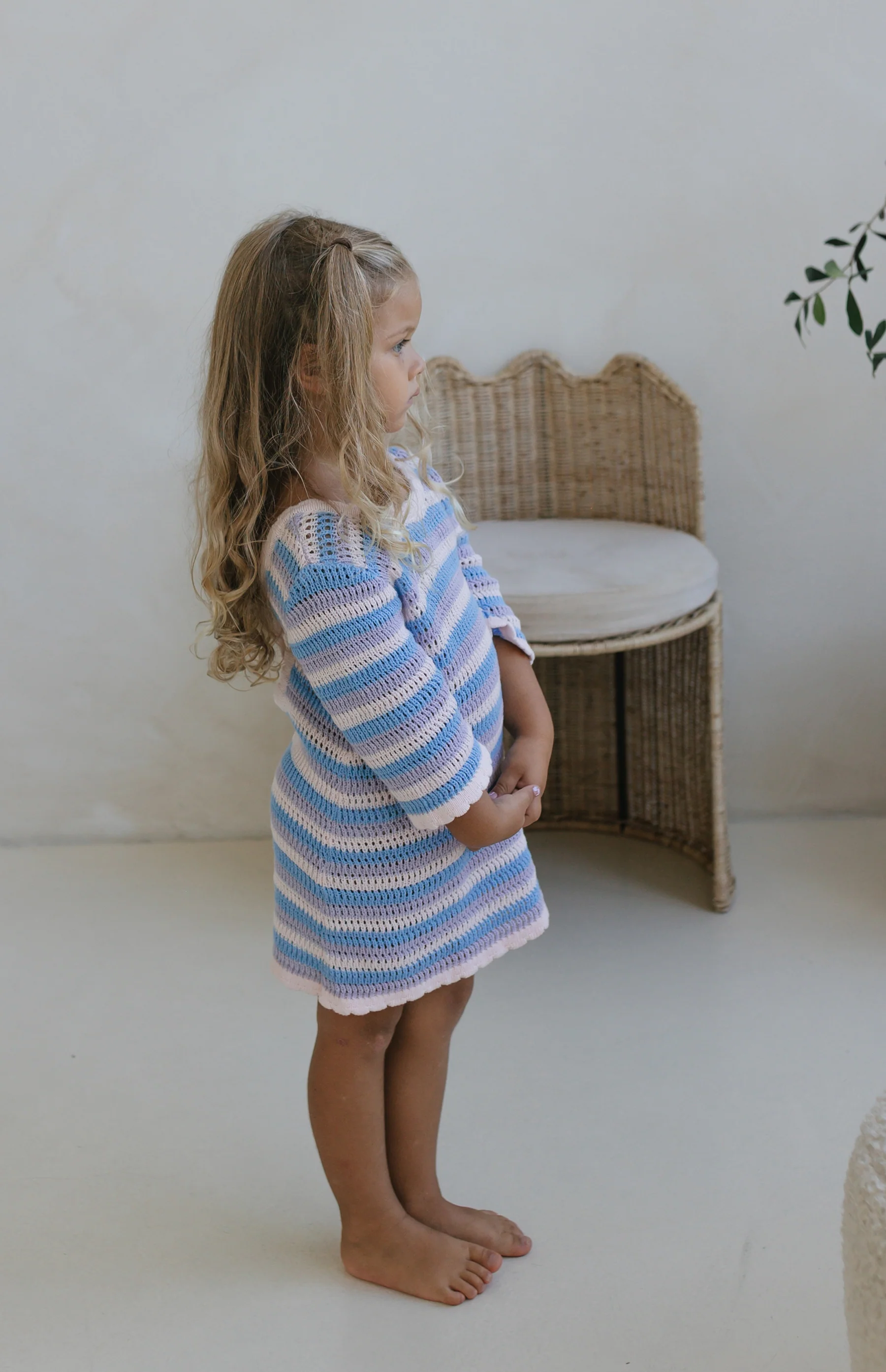 ELOISE TIE BACK DRESS - LUNA STRIPE - Image 6