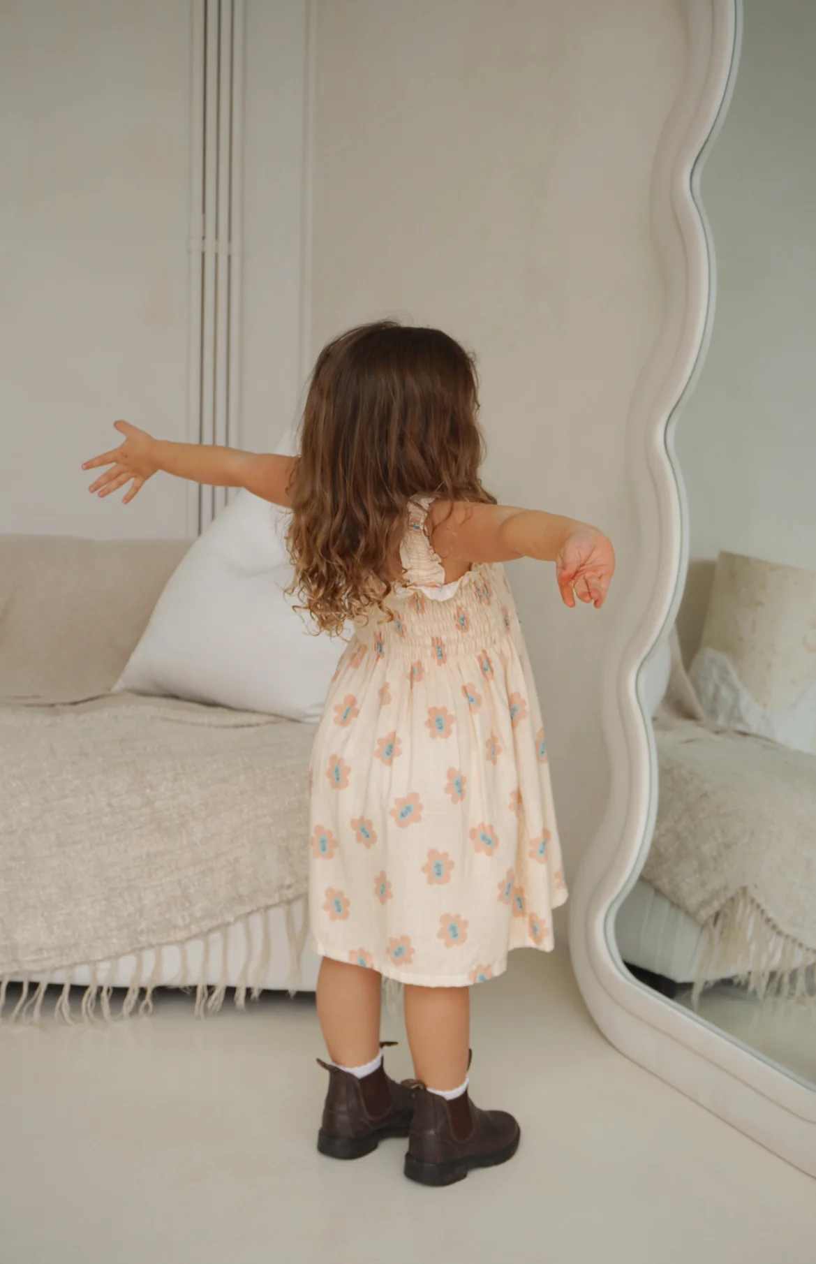 ESME DRESS - PEACHY BLOOMS - Image 3