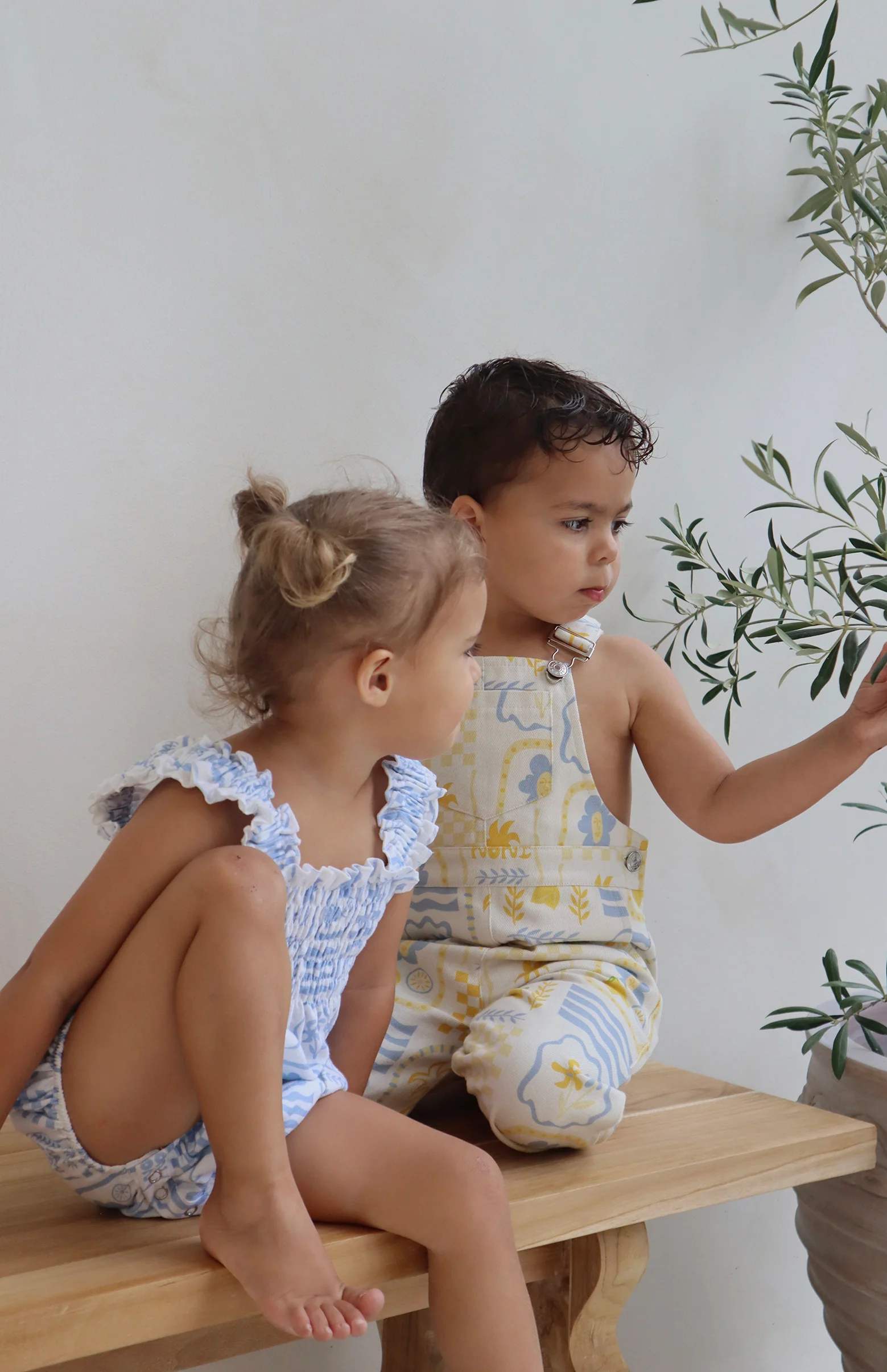 ESME ROMPER - BLUE/WHITE PRINT - Image 7