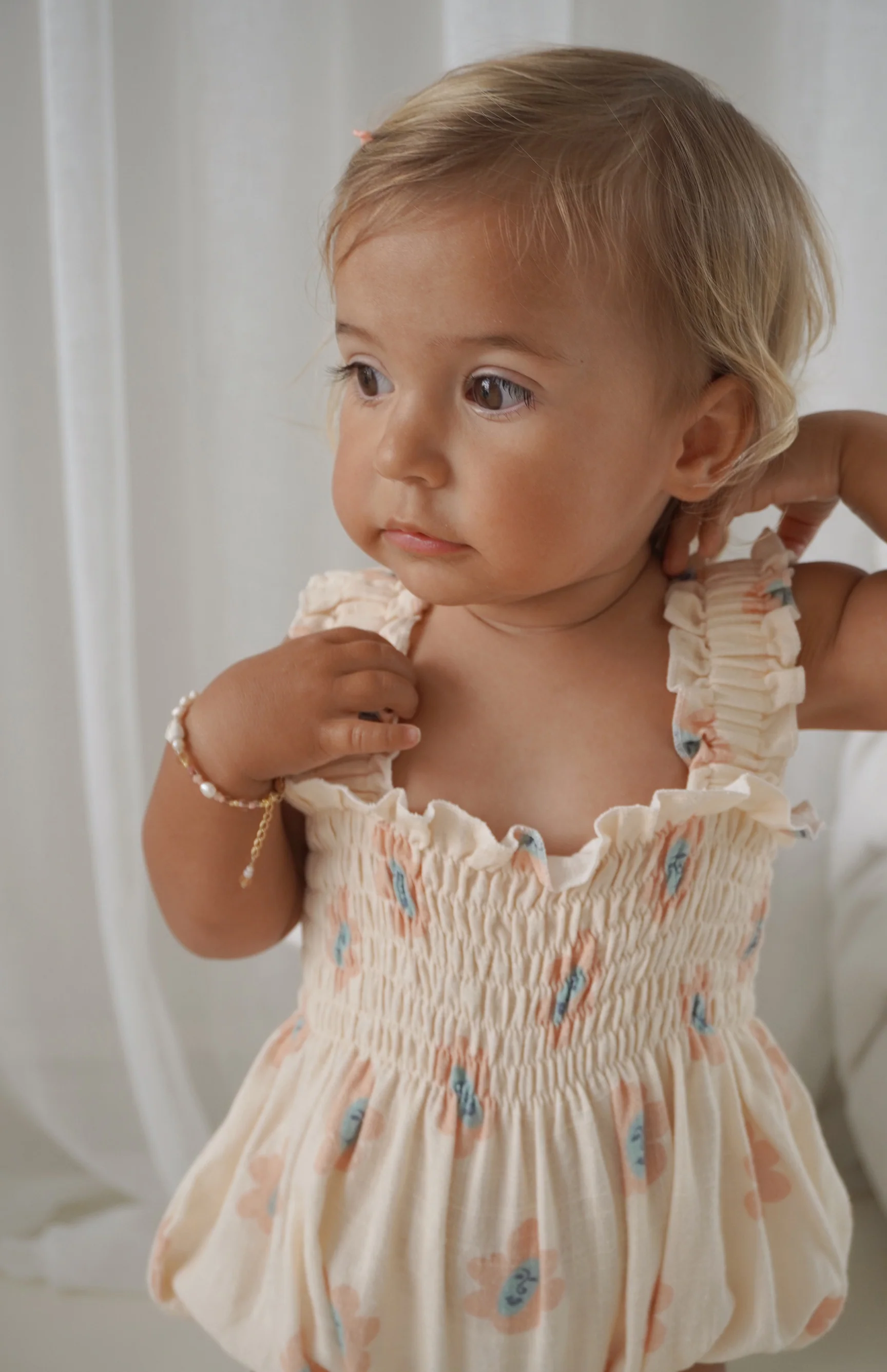 ESME ROMPER - PEACHY BLOOMS - Image 4