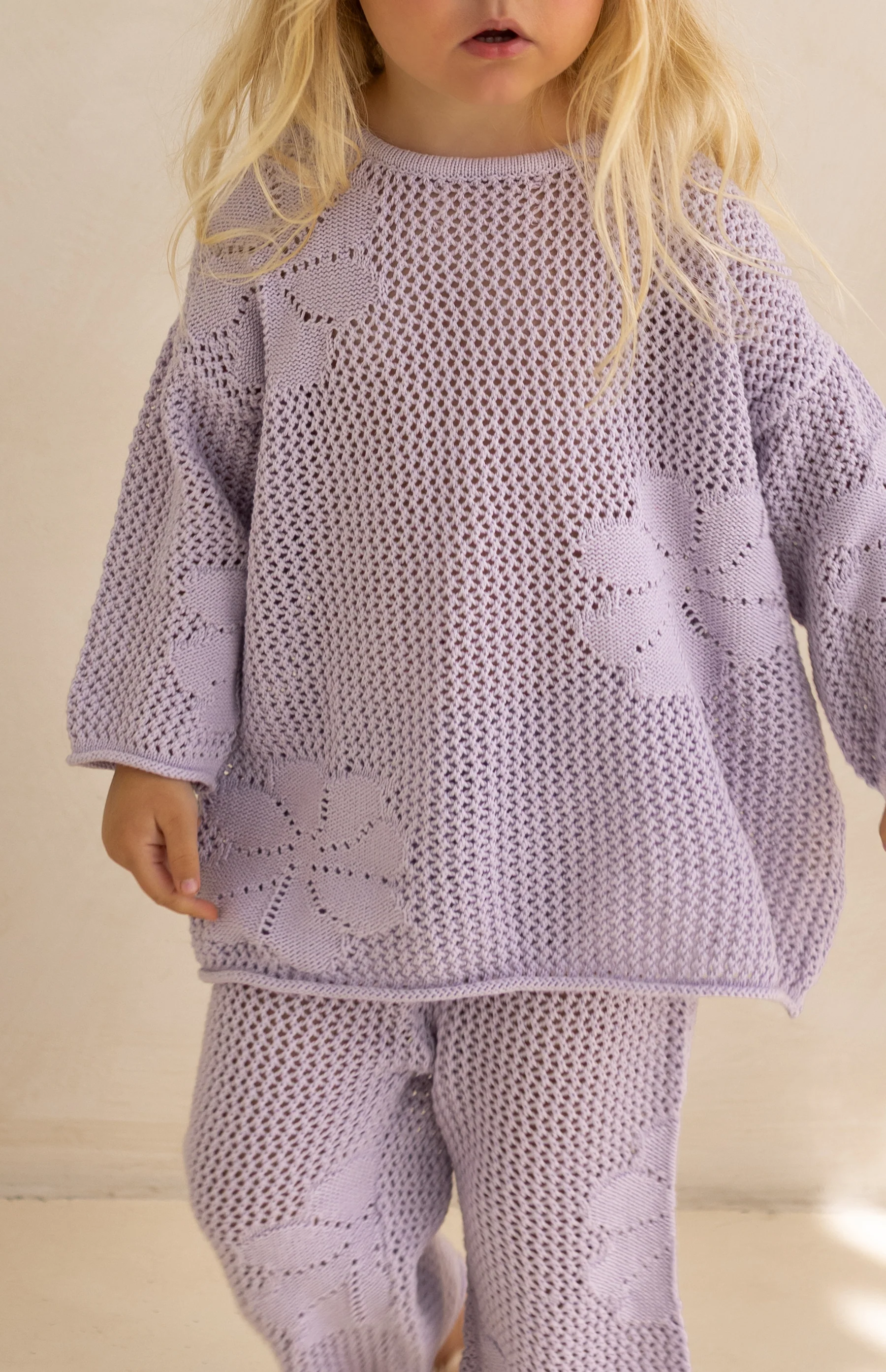 FLORA CROCHET LOOP TOP - LILAC - Image 5