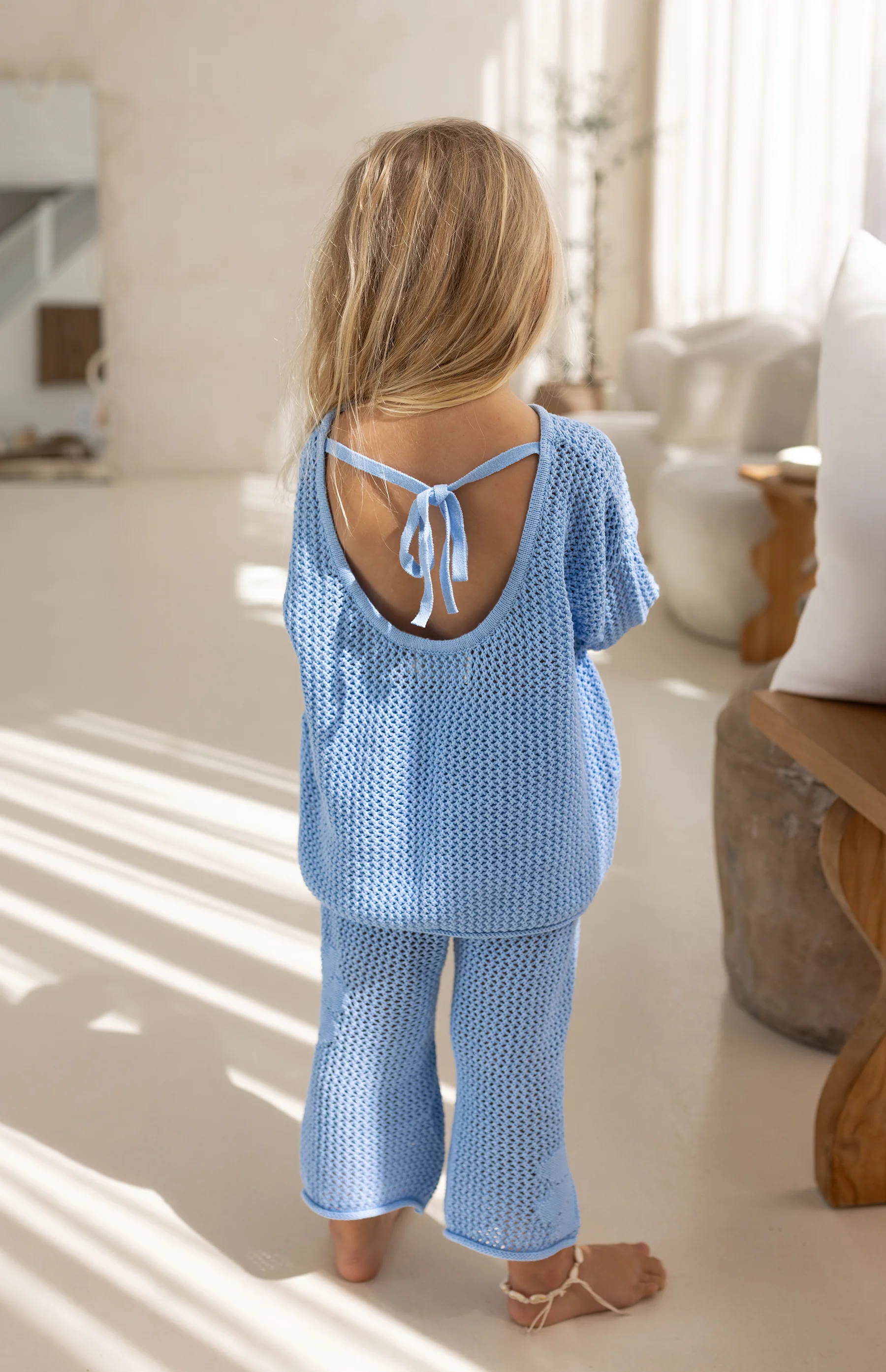 FLORA CROCHET PANT - AZURE - Image 3