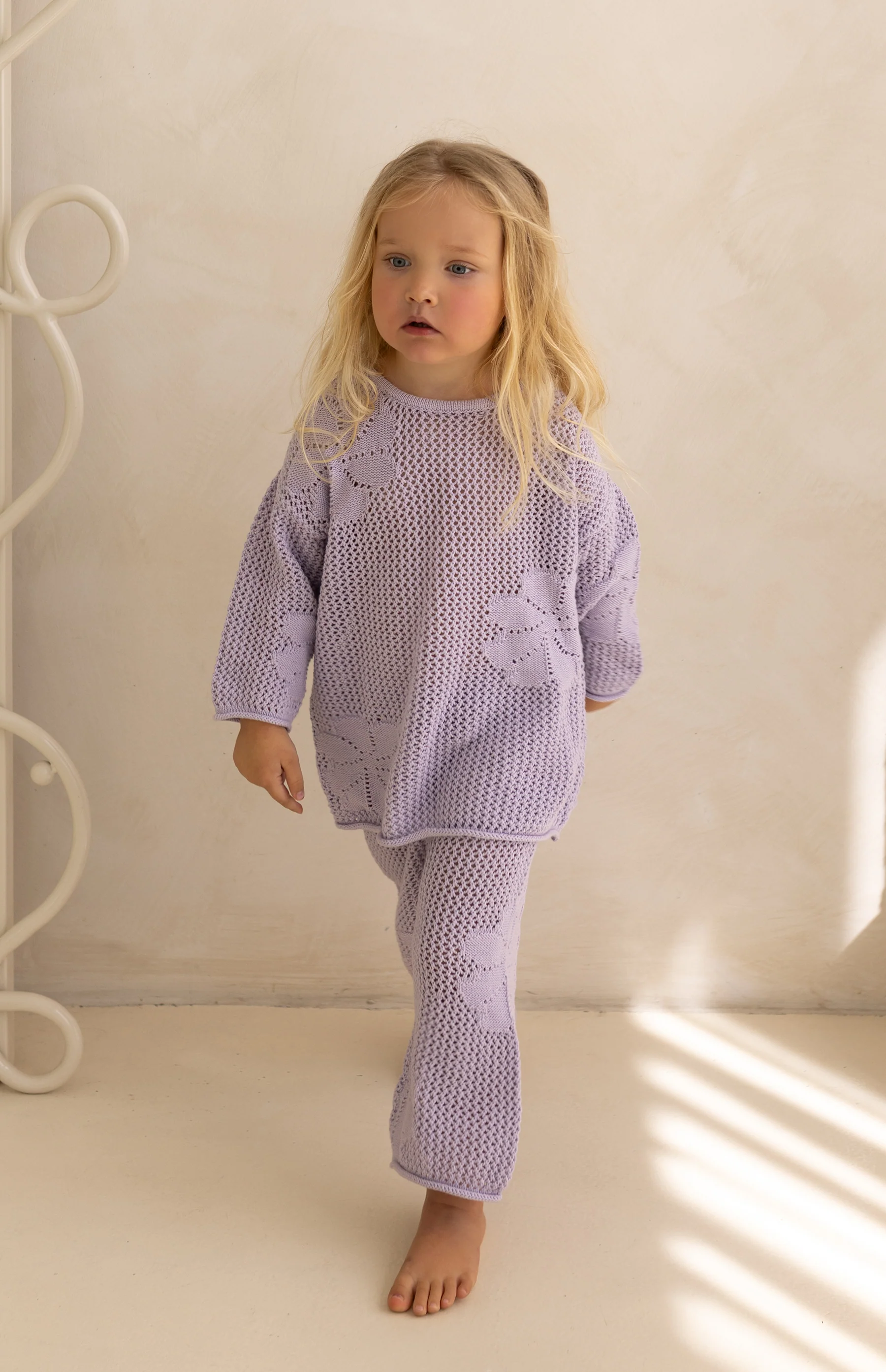 FLORA CROCHET PANT - LILAC - Image 3
