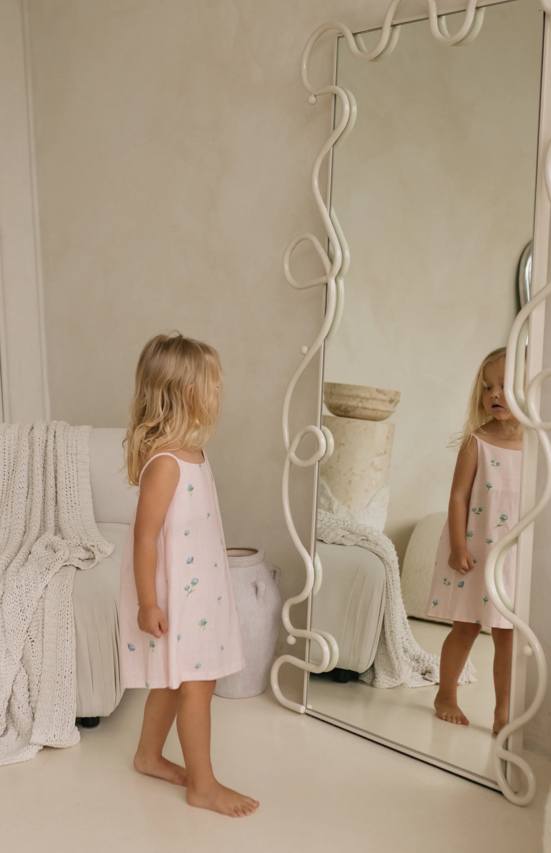 FLORENCE DRESS - BELLE FLEUR BLUSH - Image 3