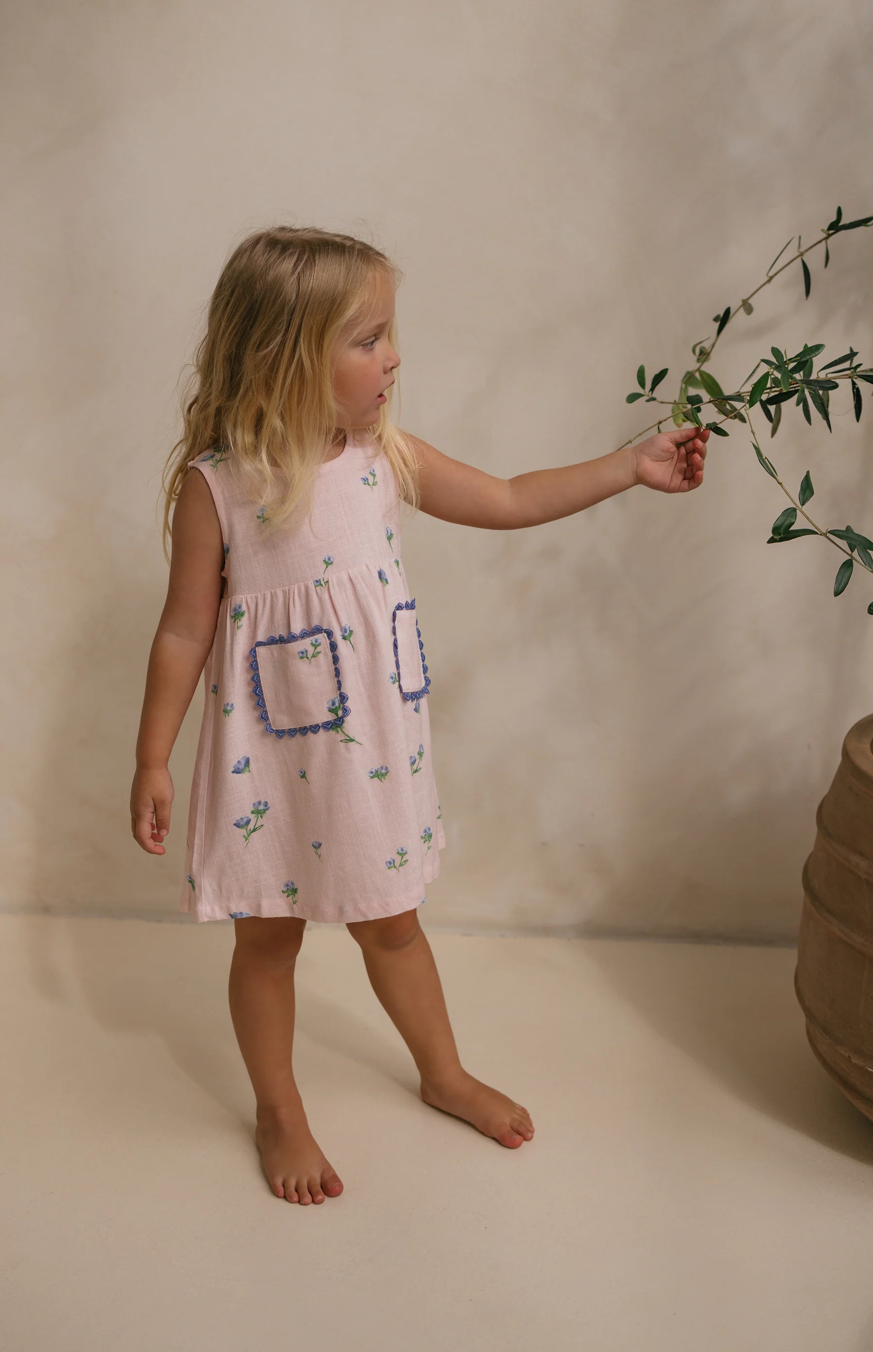 GOLDIE DRESS - BELLE FLEUR BLUSH - Image 3