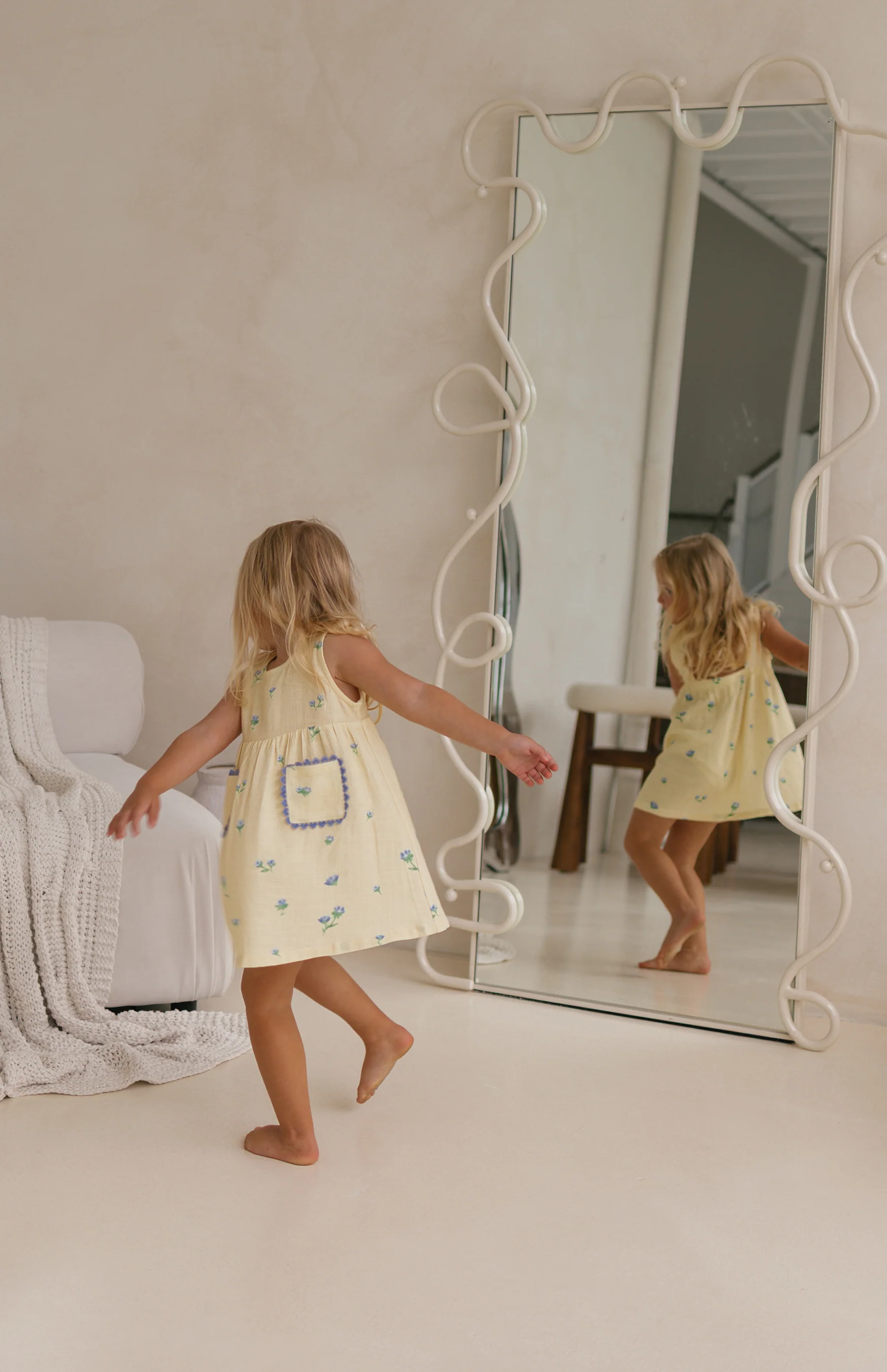 GOLDIE DRESS - BELLE FLEUR LEMON - Image 4