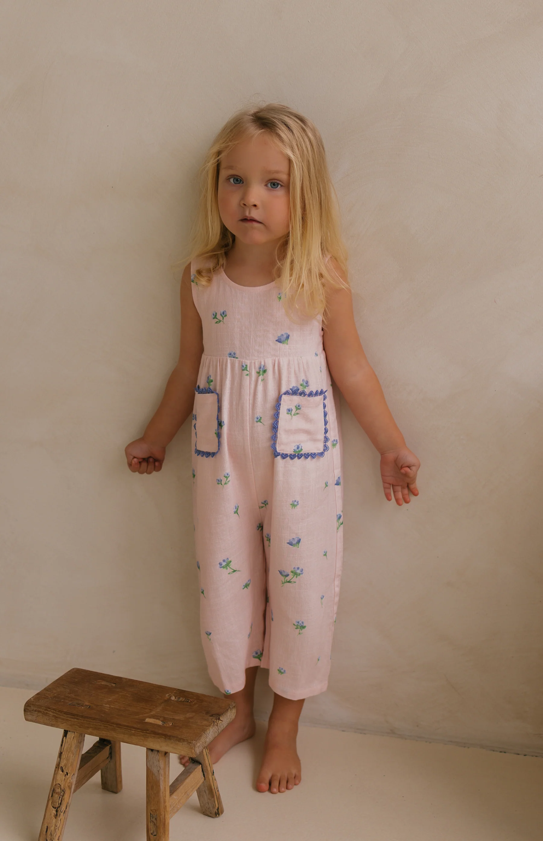 GOLDIE JUMPSUIT - BELLE FLEUR BLUSH - Image 3