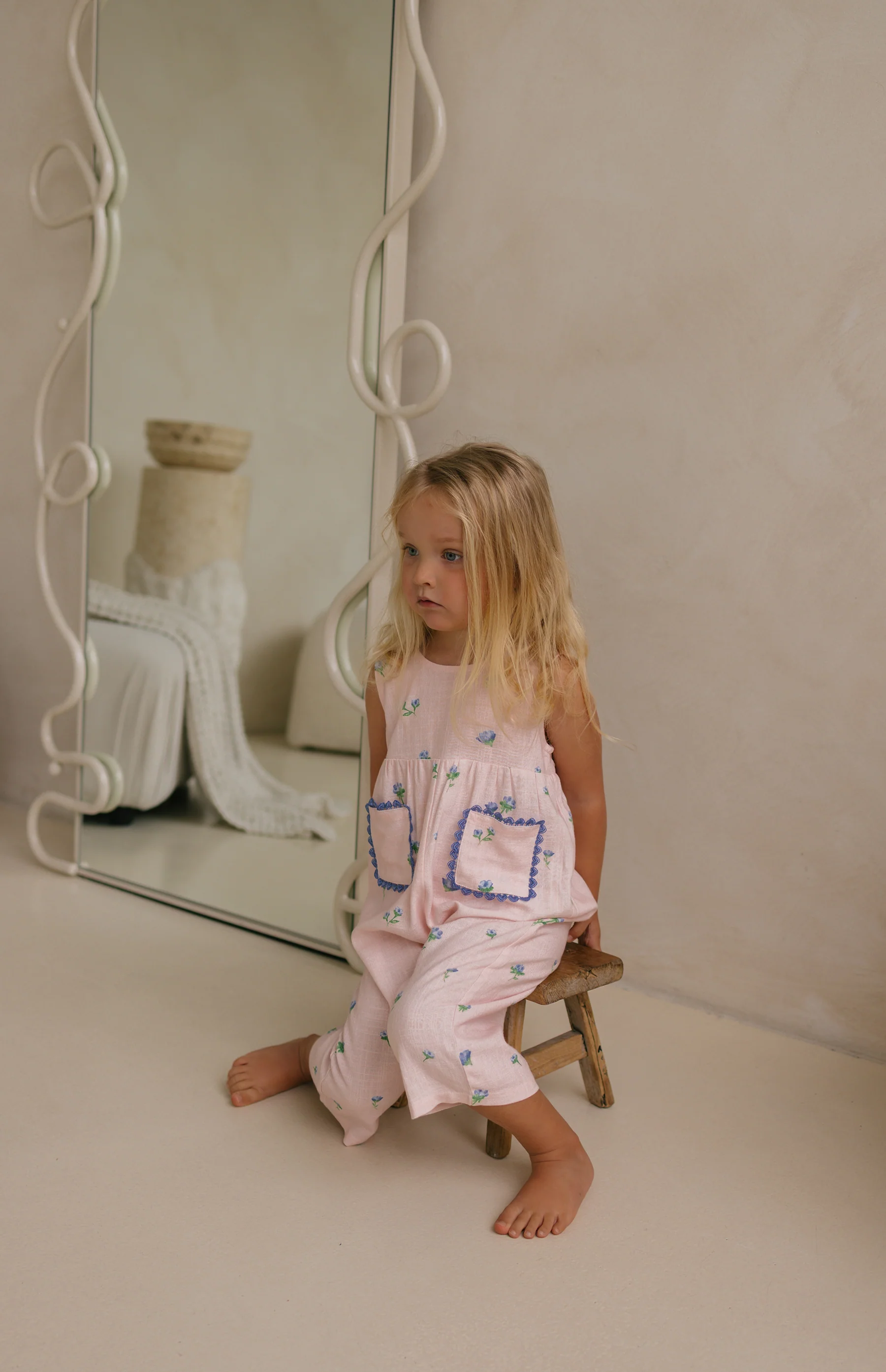 GOLDIE JUMPSUIT - BELLE FLEUR BLUSH - Image 4