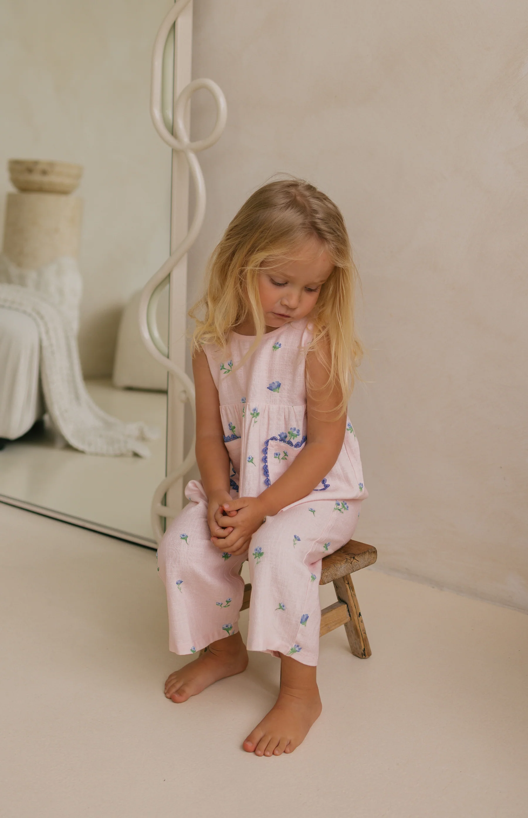 GOLDIE JUMPSUIT - BELLE FLEUR BLUSH - Image 8