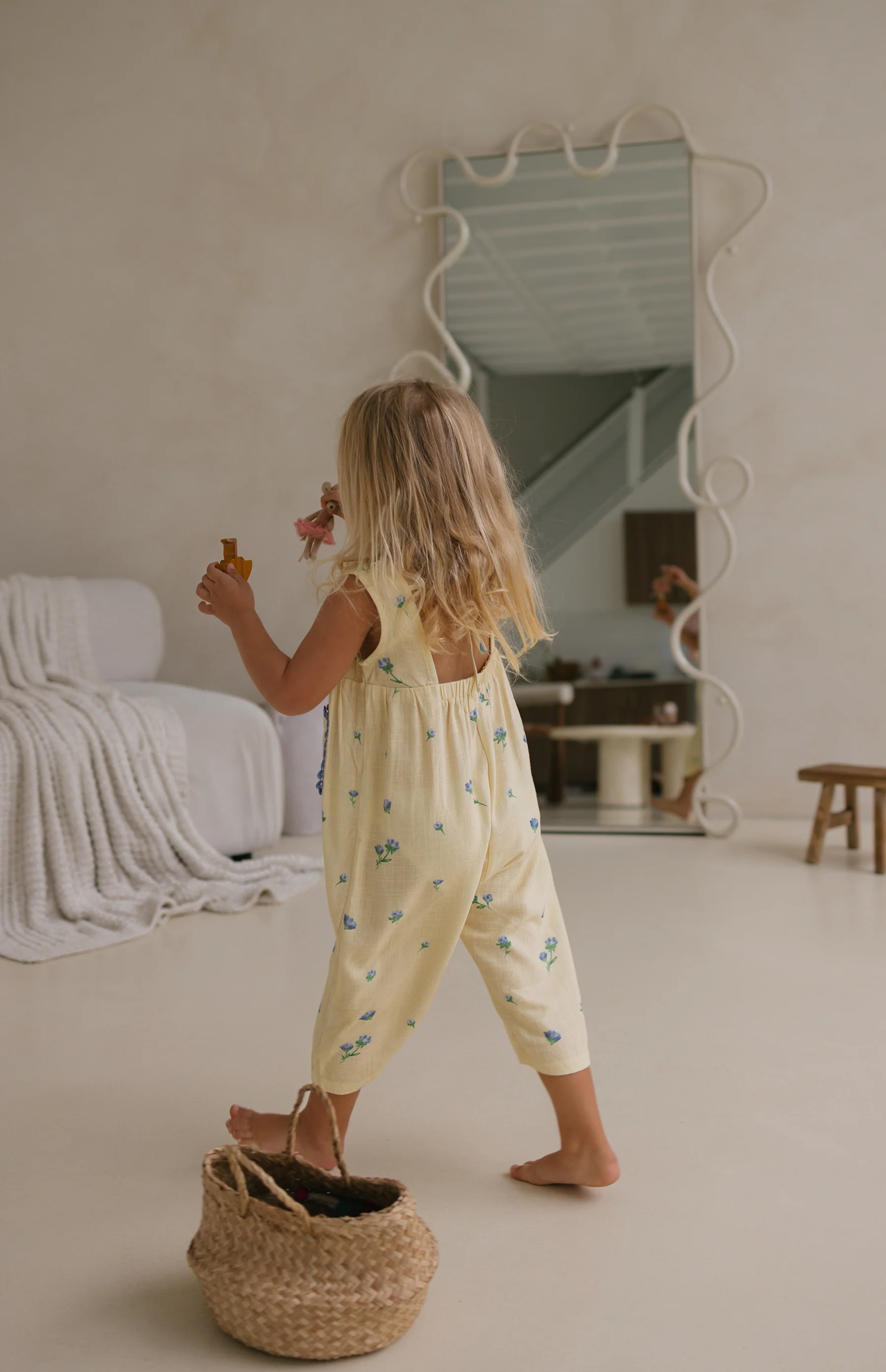 GOLDIE JUMPSUIT - BELLE FLEUR LEMON - Image 3