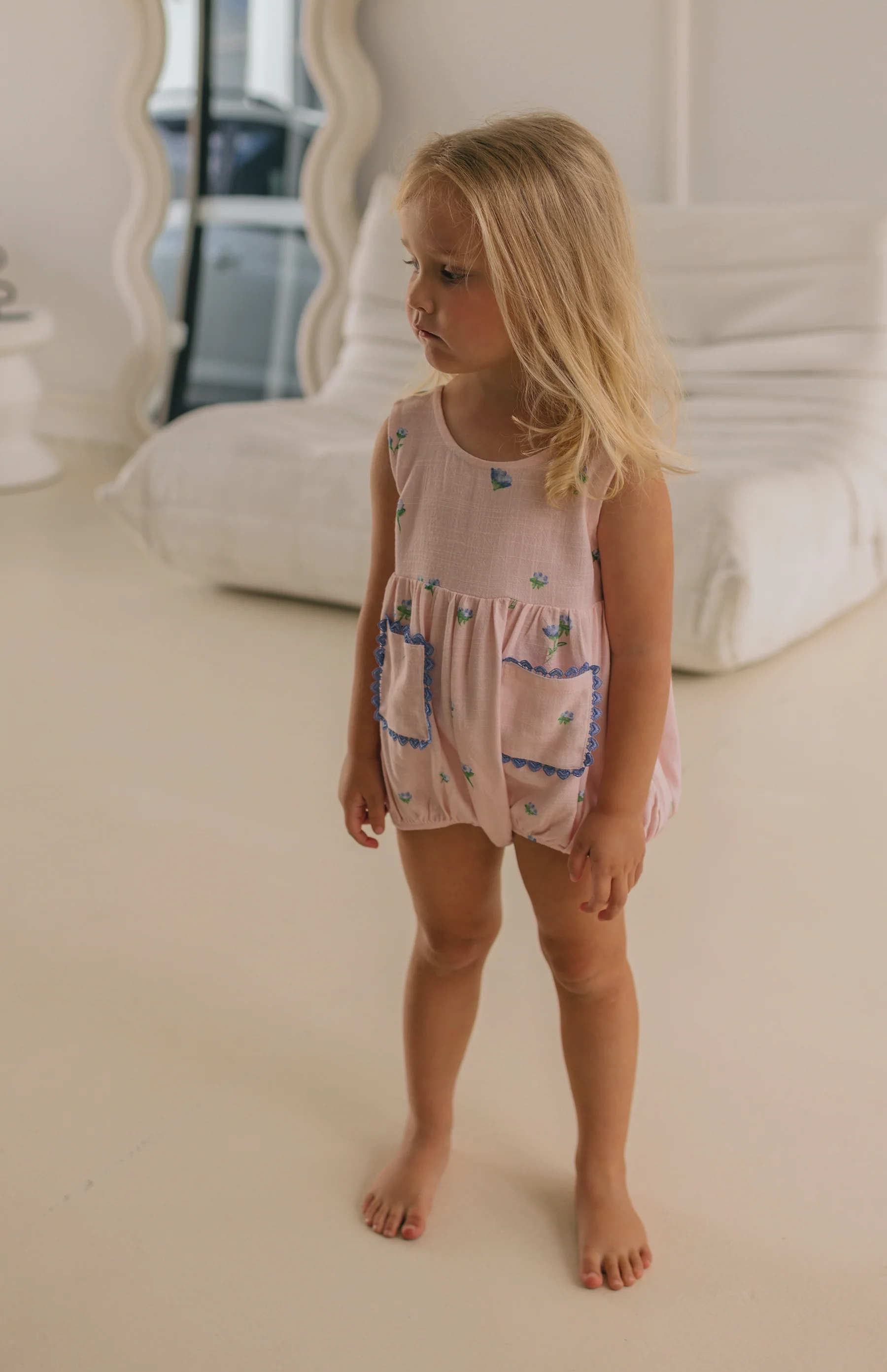 GOLDIE ROMPER - BELLE FLEUR BLUSH - Image 2