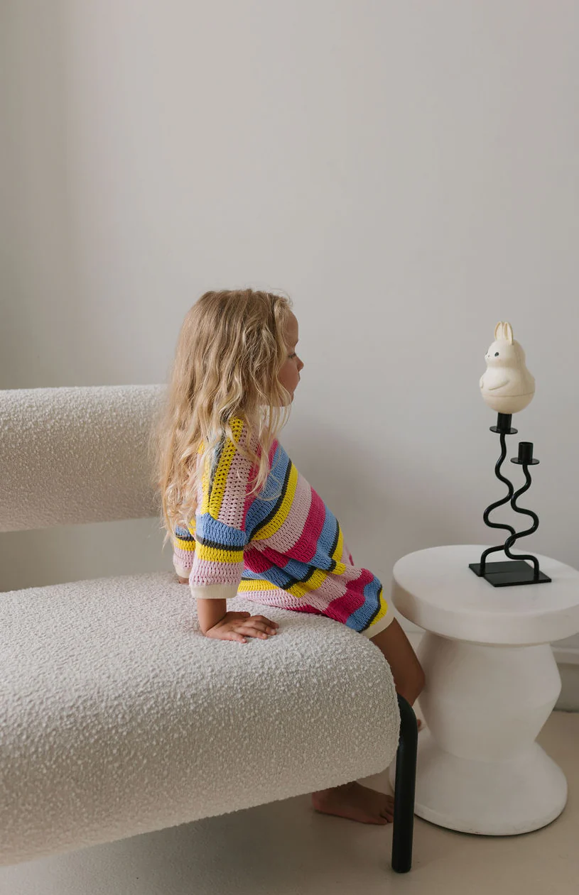 HAVANA STRIPE CROCHET ROMPER - Image 4