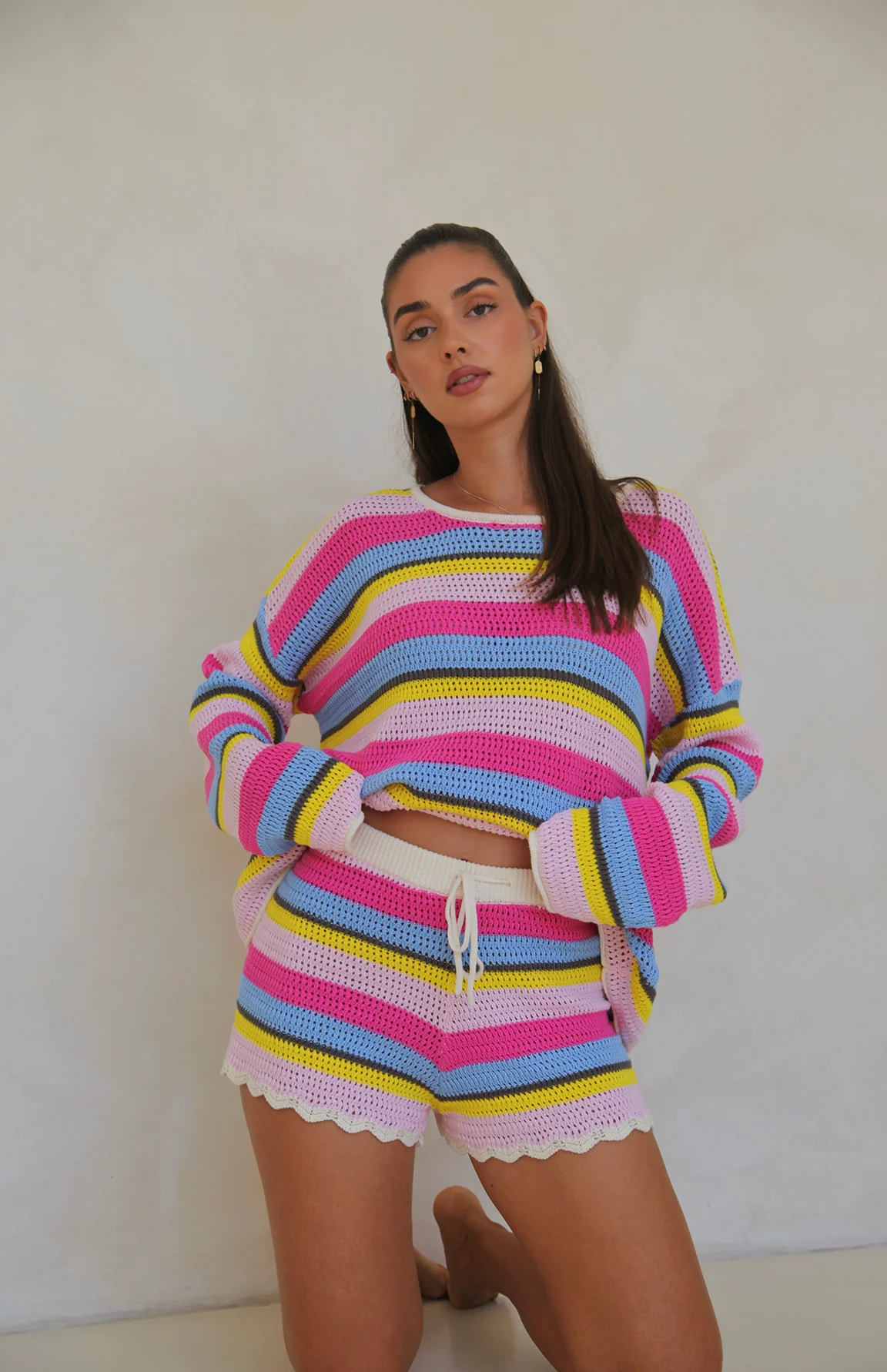 HAVANA STRIPE SHORTS - MAMA