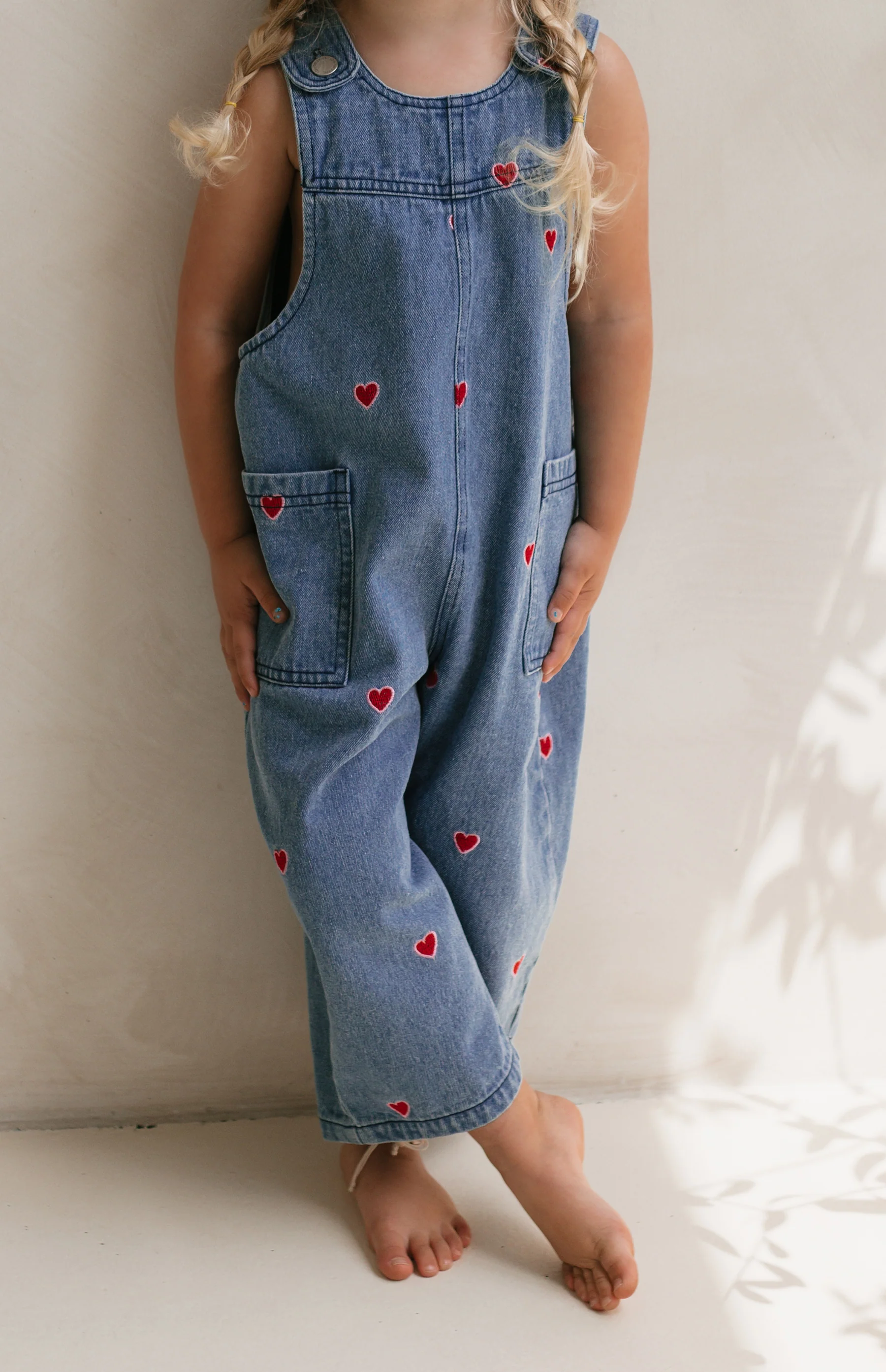 HEART DENIM BARREL OVERALL - Image 12