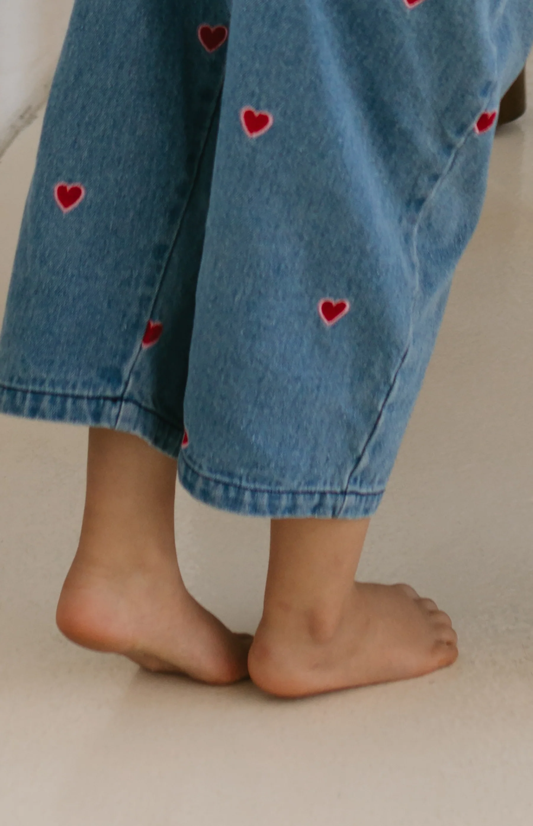 HEART DENIM BARREL OVERALL - Image 14