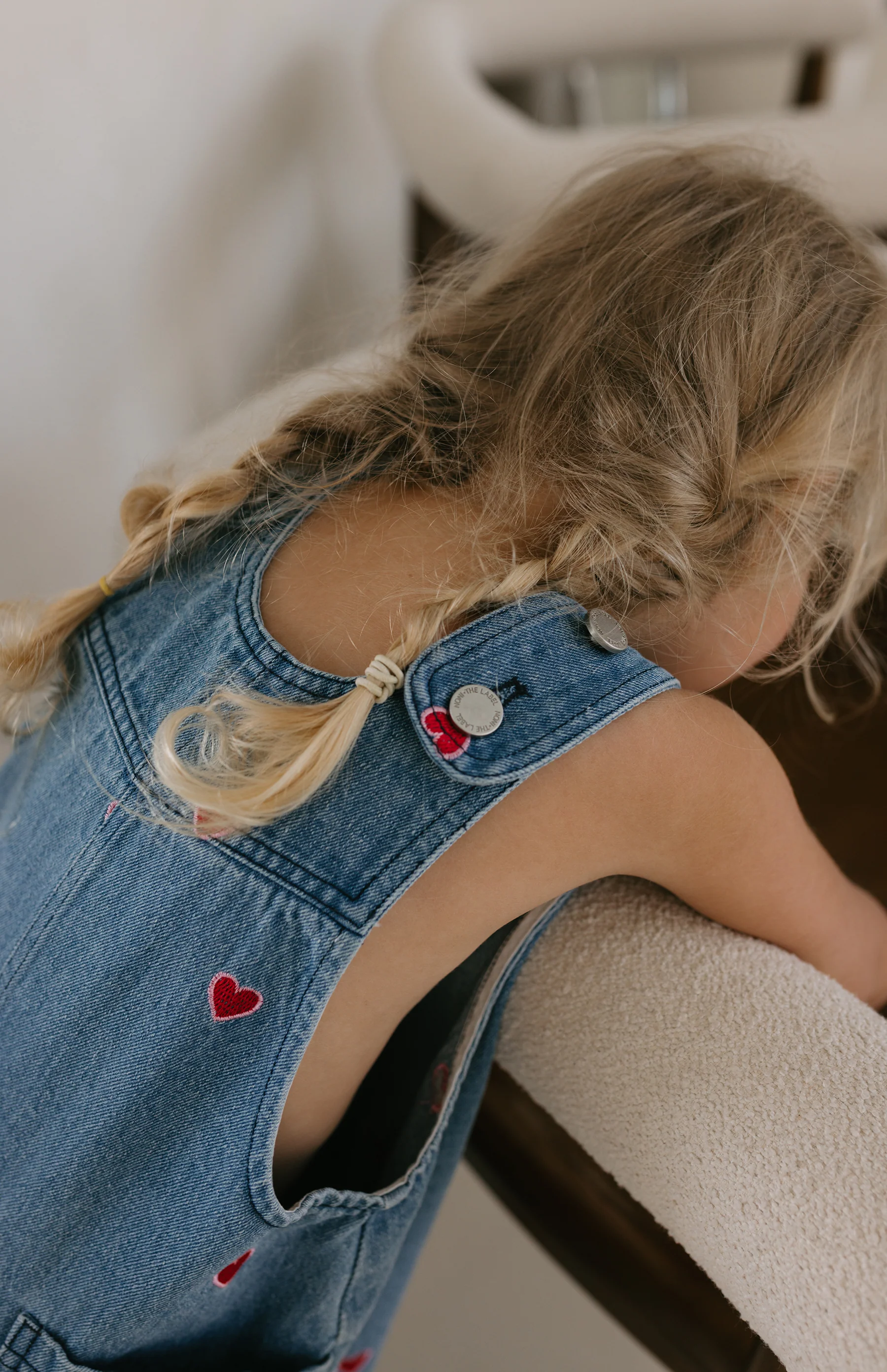 HEART DENIM BARREL OVERALL - Image 6