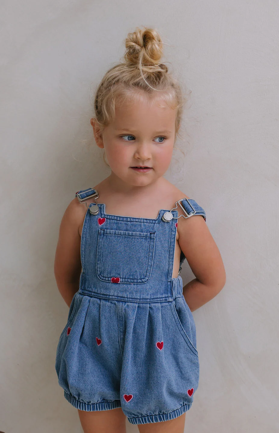 HEART DENIM ROMPER - Image 4