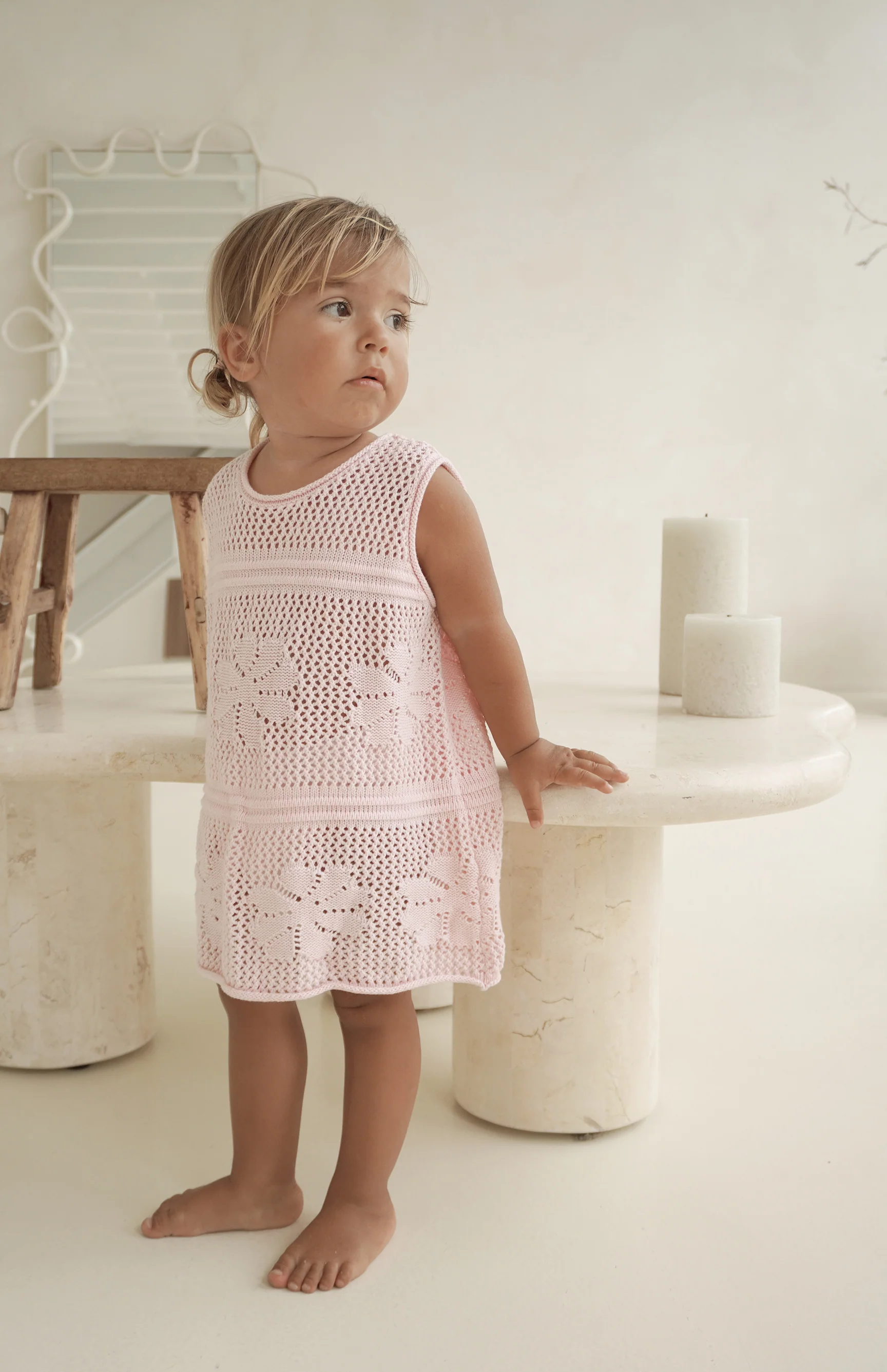 INDIA CROCHET DRESS - PINK - Image 4