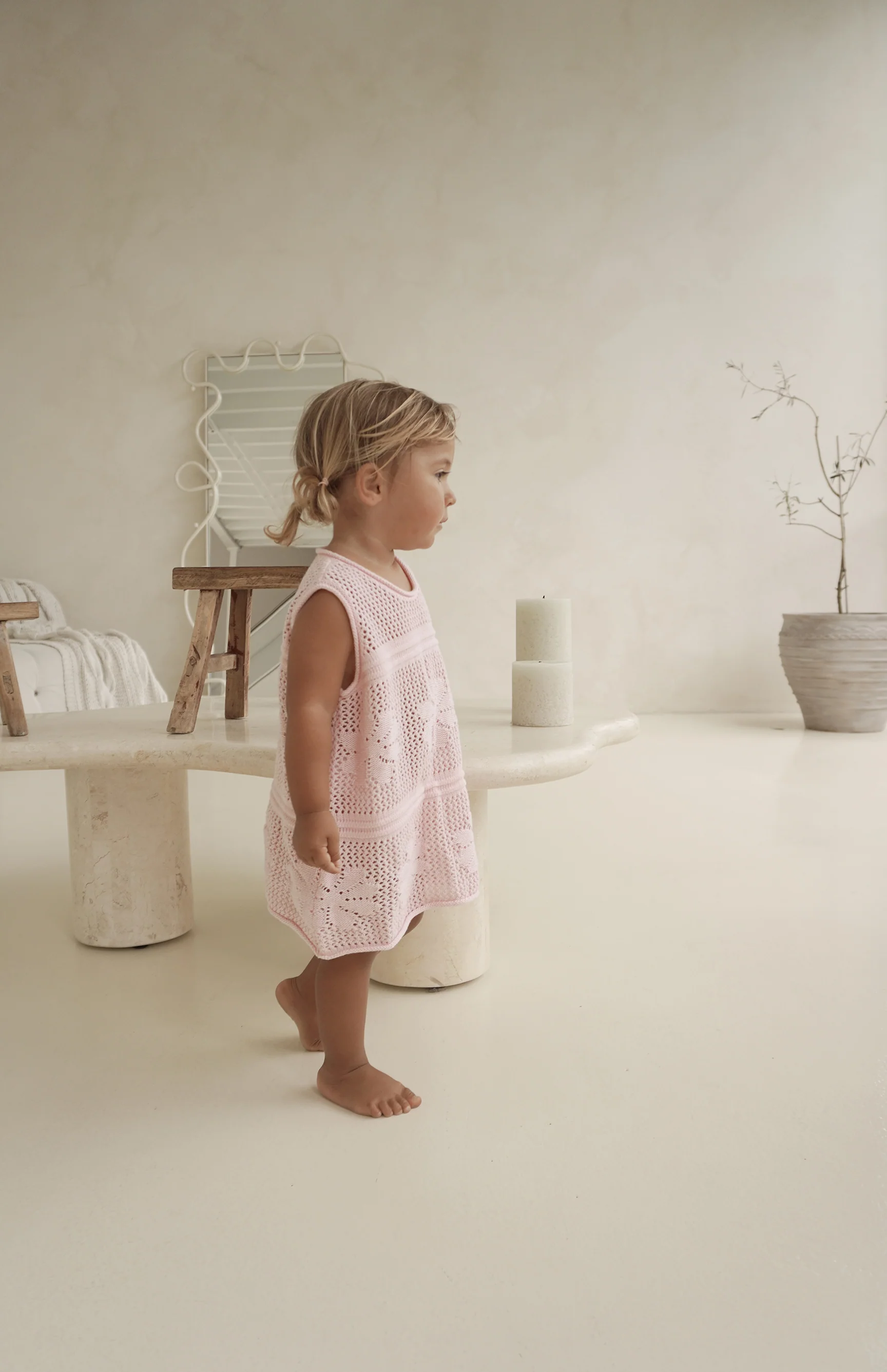 INDIA CROCHET DRESS - PINK - Image 6