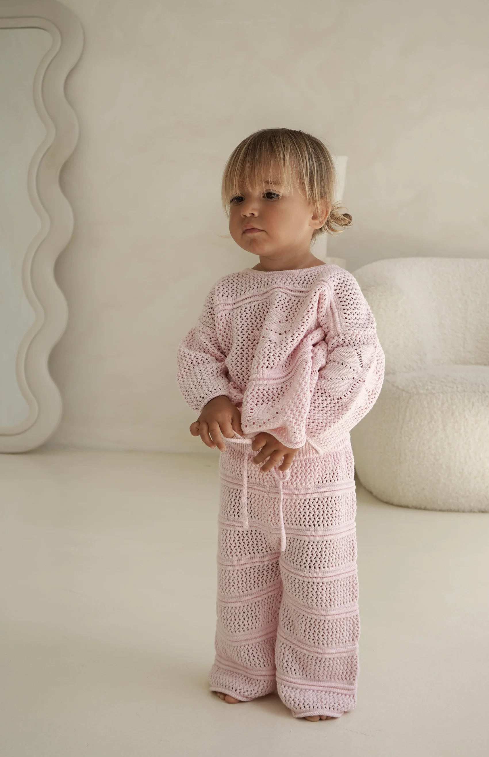 INDIA CROCHET PANT - PINK - Image 2