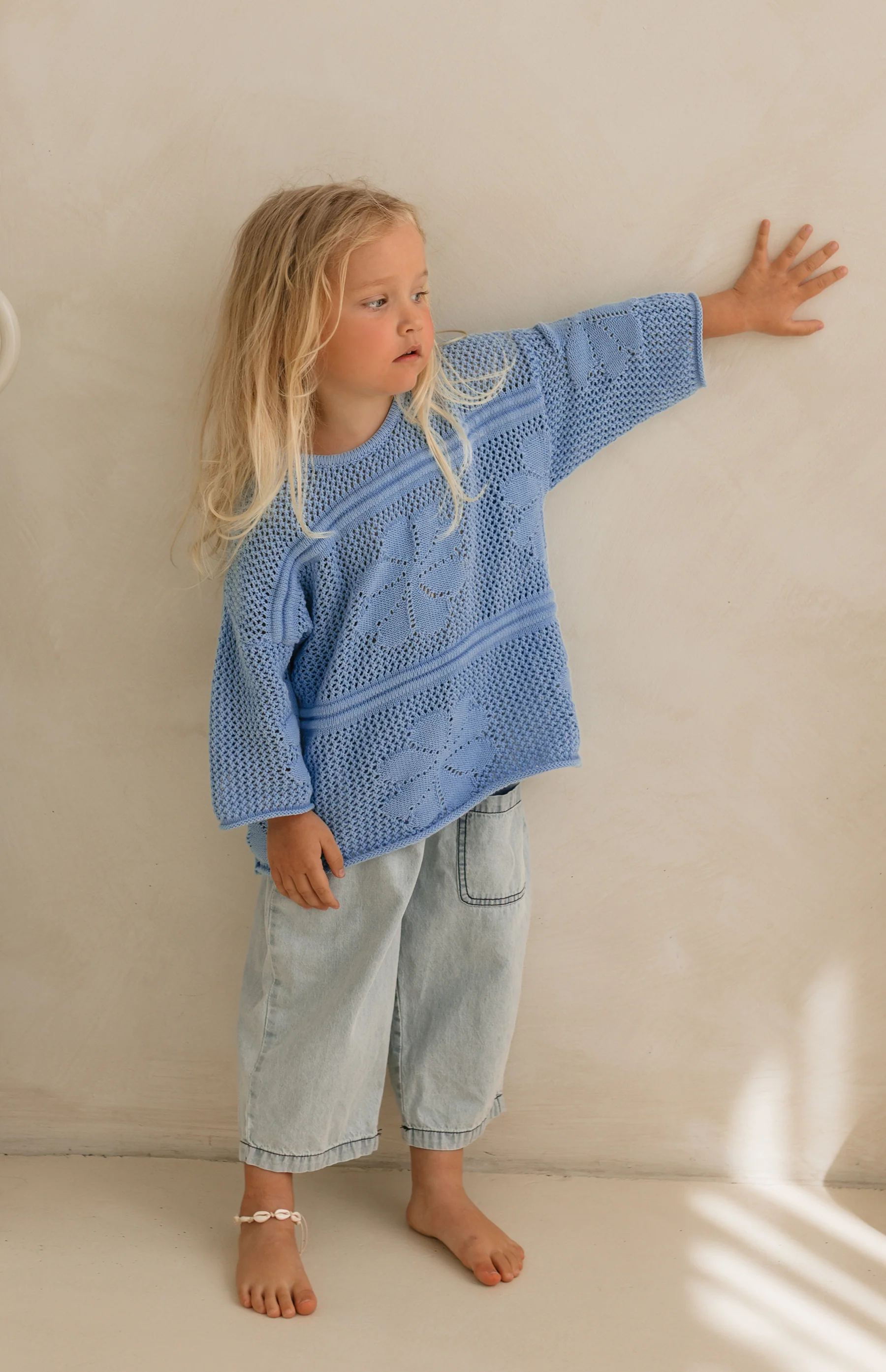 INDIA CROCHET TOP - AZURE - Image 2