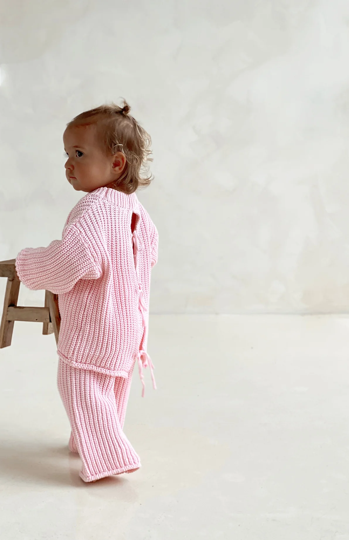 JUNIE BACK TIE KNIT - PINK - Image 3