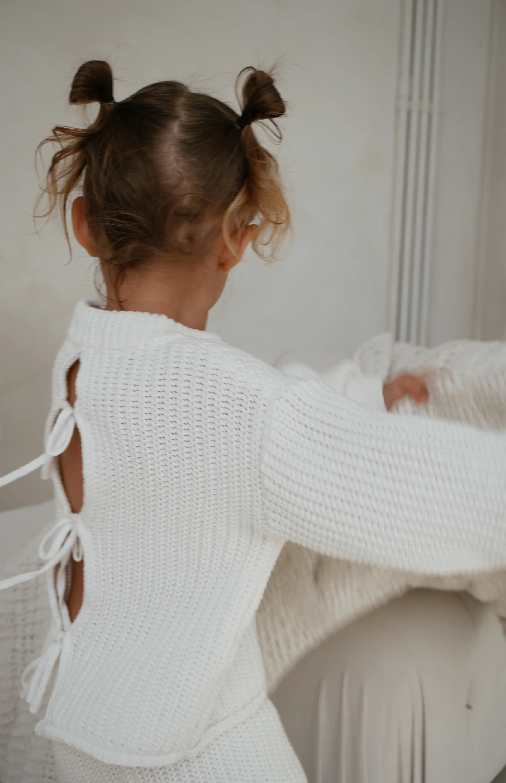 JUNIE BACK TIE KNIT - SNOW - Image 9