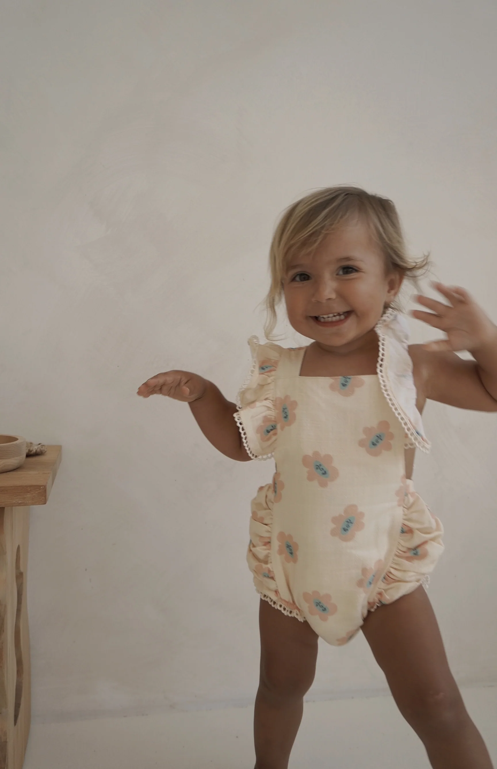 LAYA ROMPER - PEACHY BLOOMS - Image 3