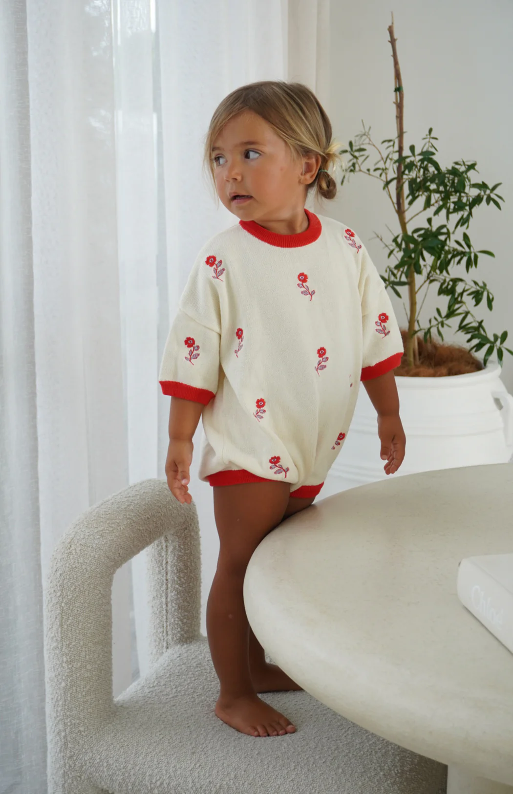 LE JARDIN EMBROIDERY ROMPER