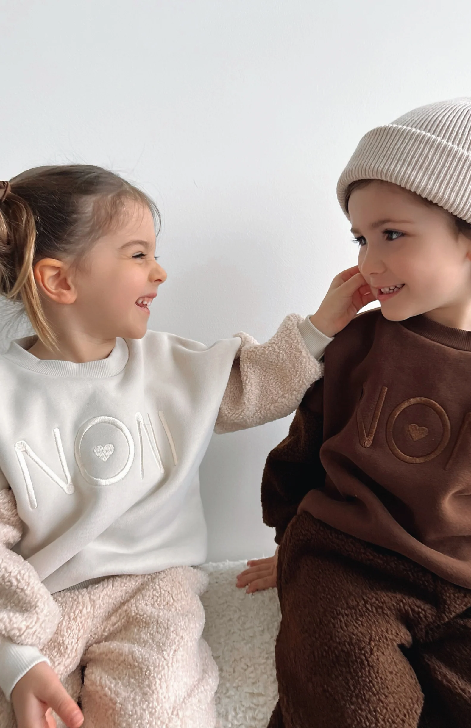 LOGO WOOLY JUMPER - CHOCOLATE - Image 4
