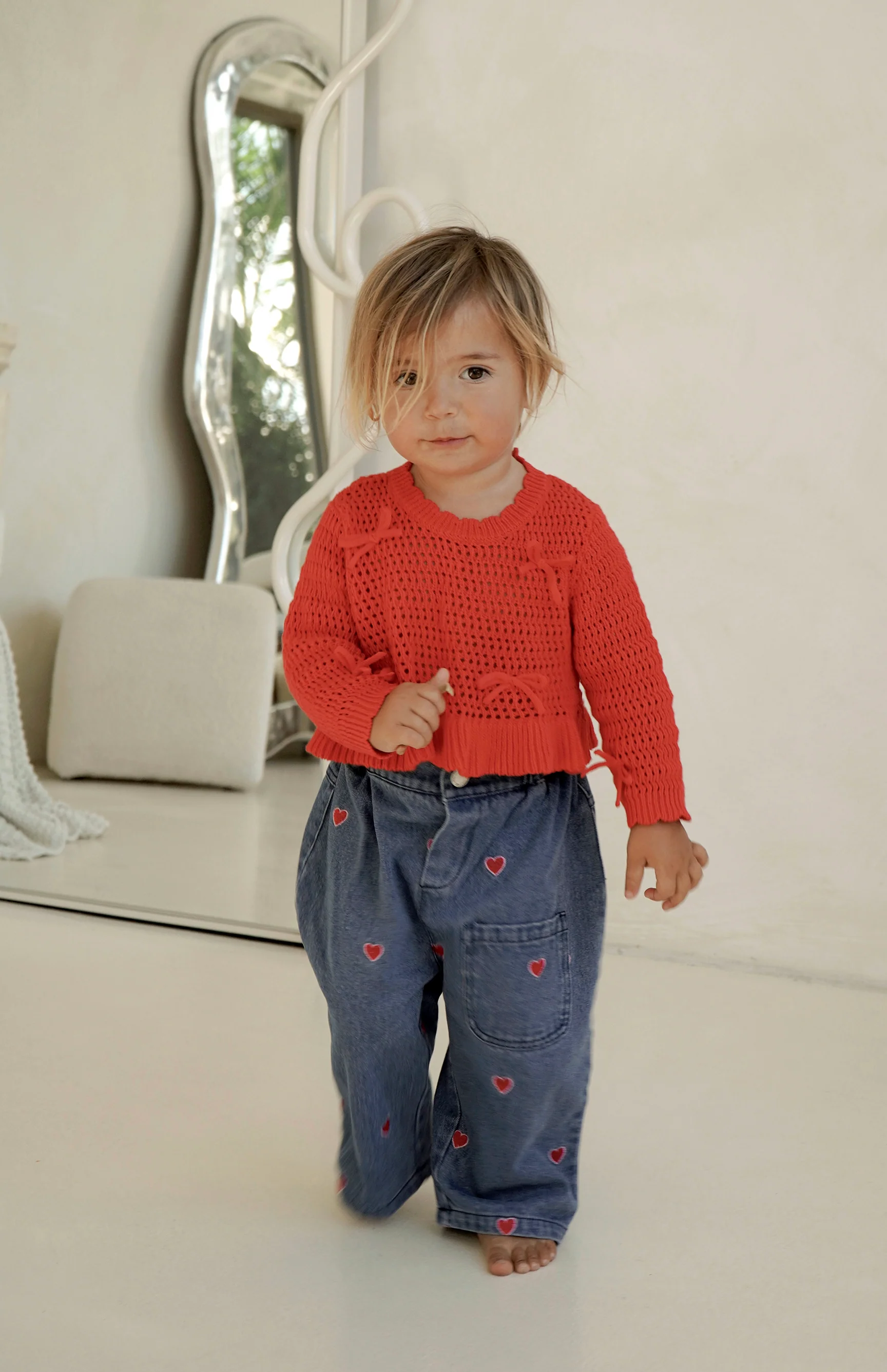 LOLA CROCHET TOP - RED - Image 4