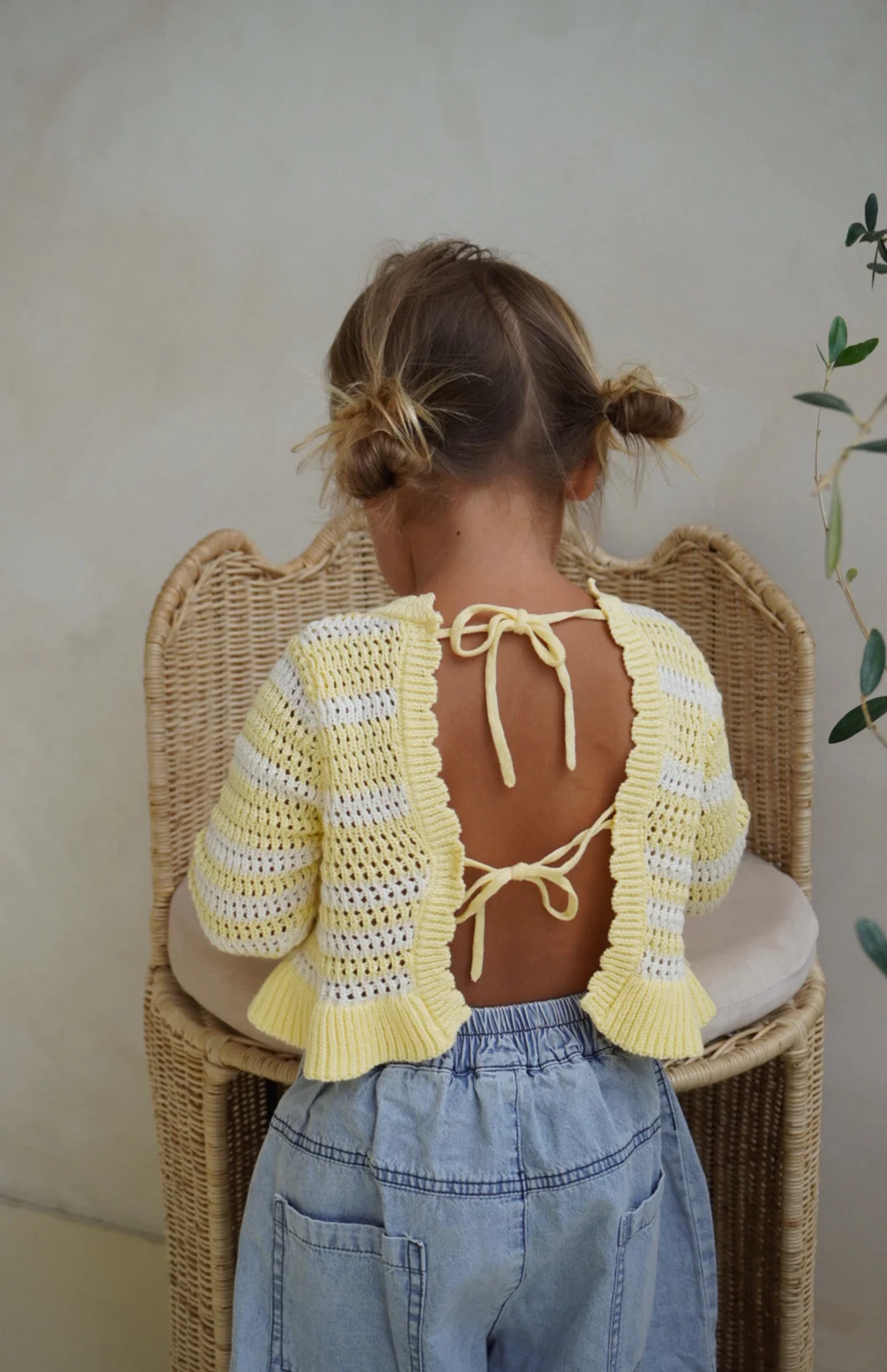 LOLA TOP - BUTTERCUP STRIPE