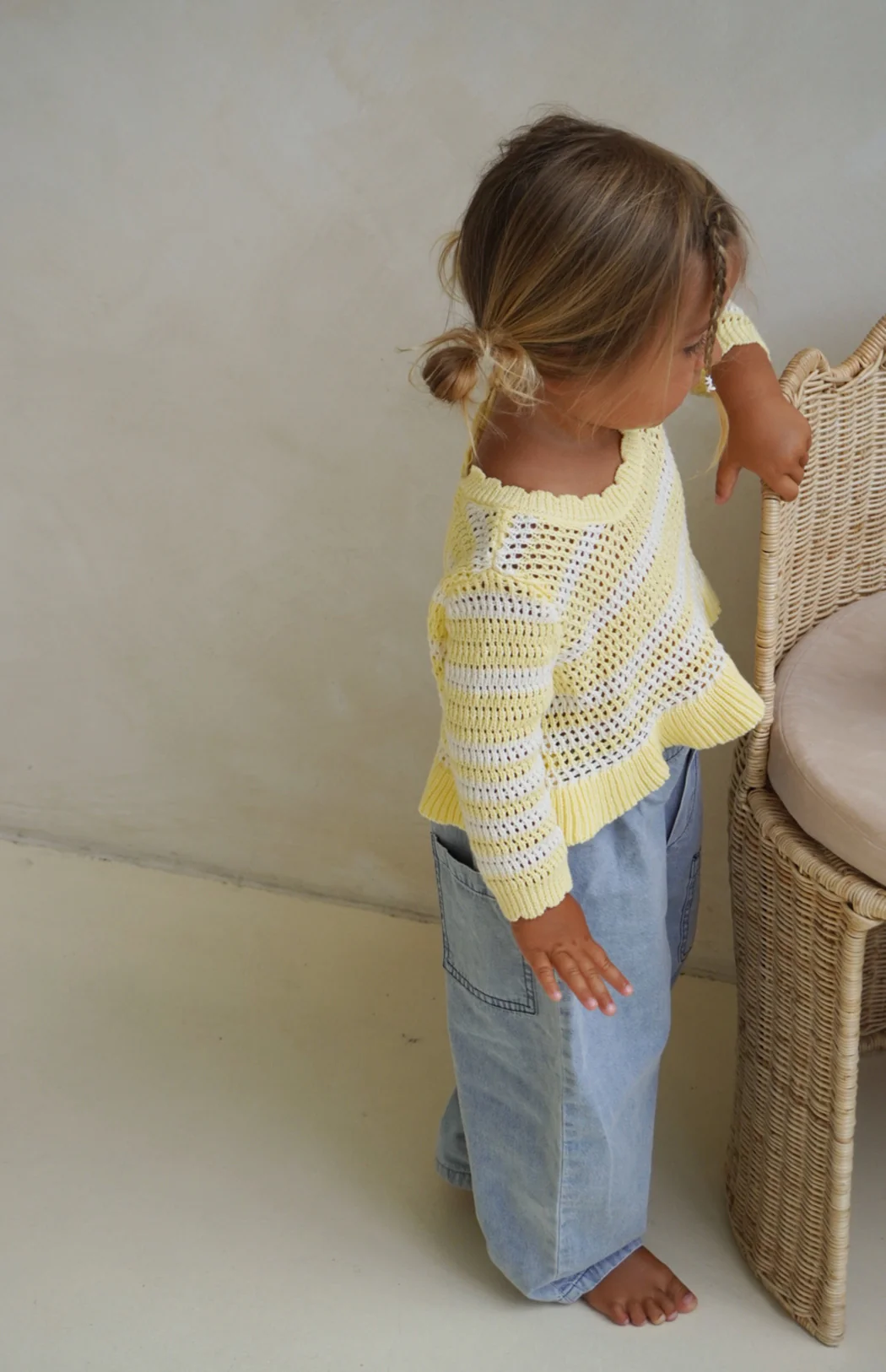 LOLA TOP - BUTTERCUP STRIPE - Image 2