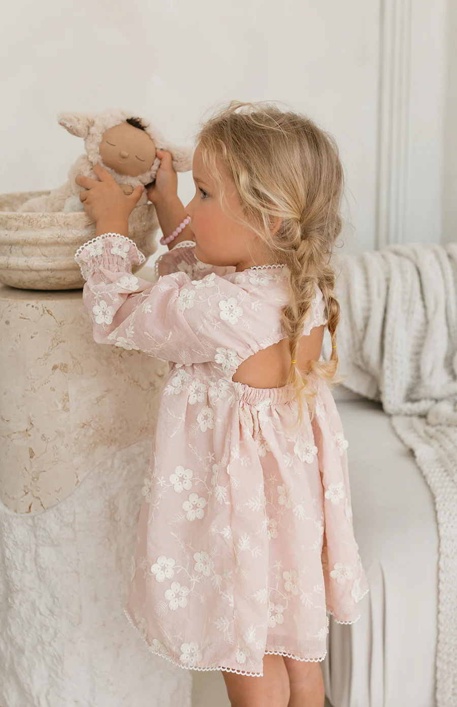 LOLLY DRESS - CELESTE BLUSH - Image 2