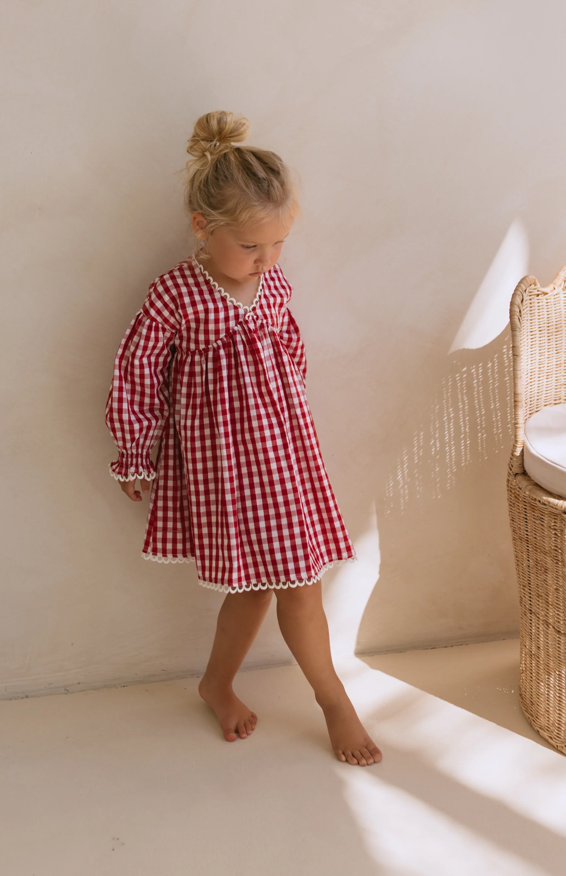 LOLLY DRESS - CHERRY GINGHAM - Image 3