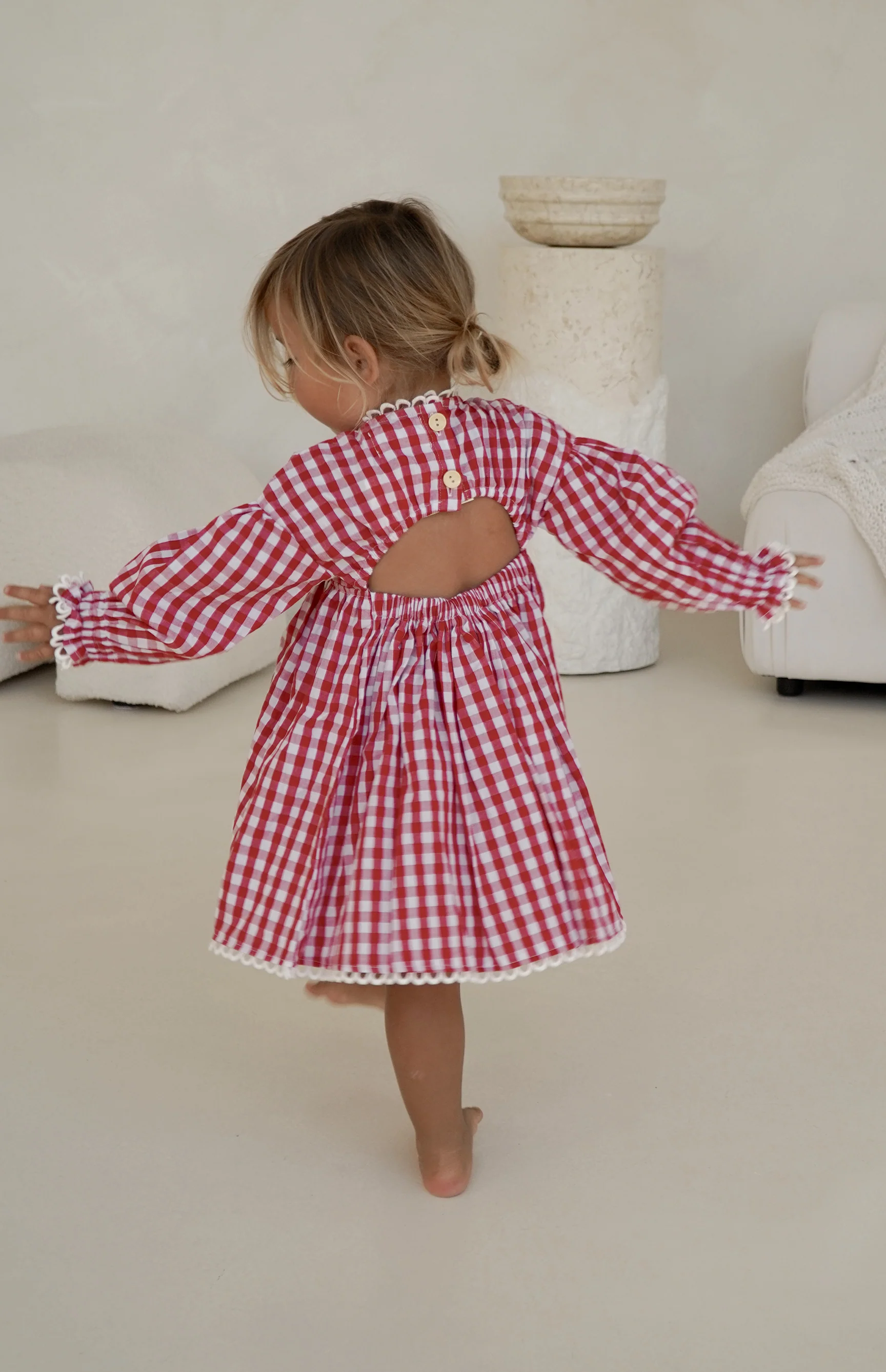 LOLLY DRESS - CHERRY GINGHAM - Image 4