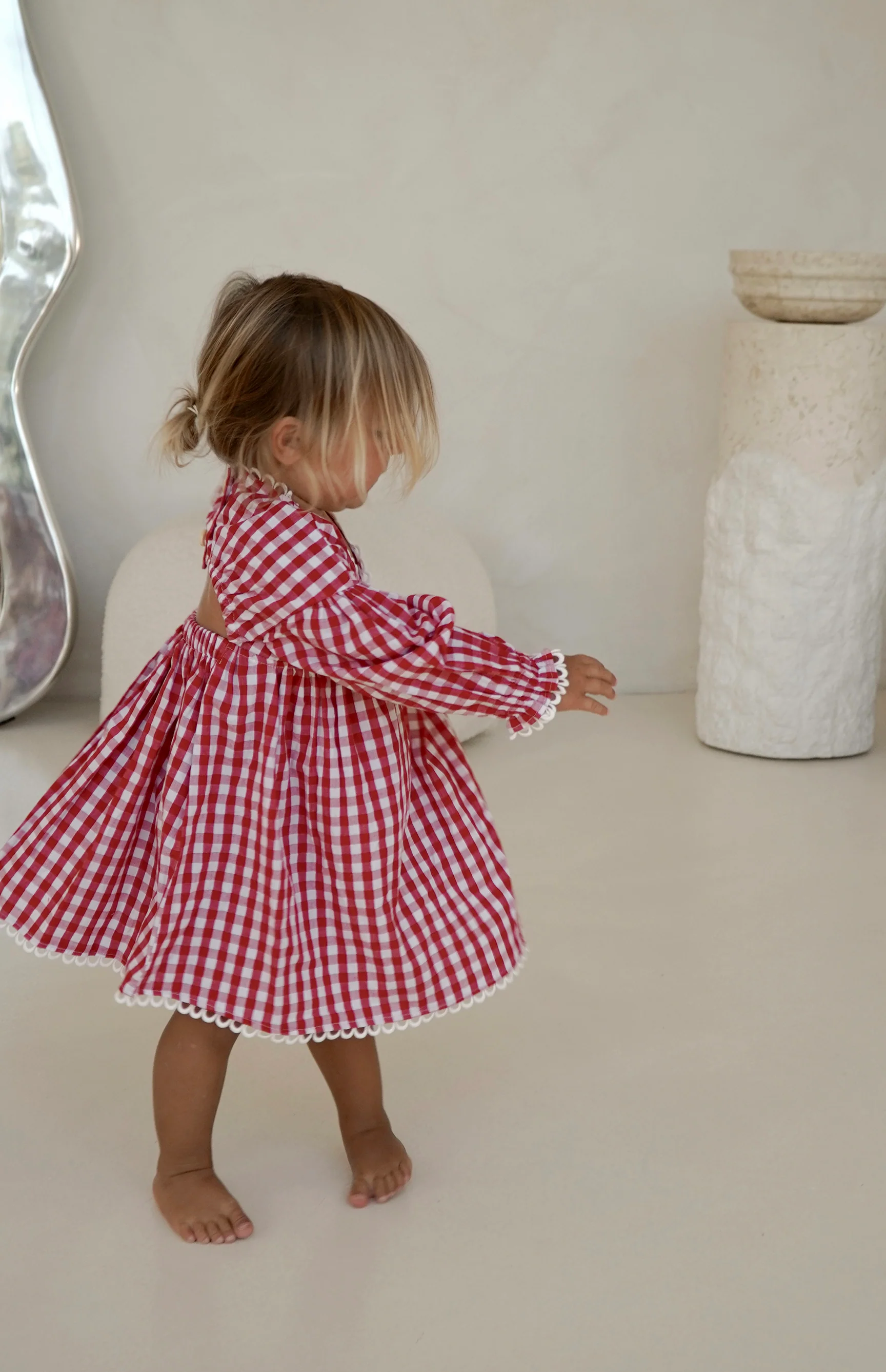 LOLLY DRESS - CHERRY GINGHAM - Image 6