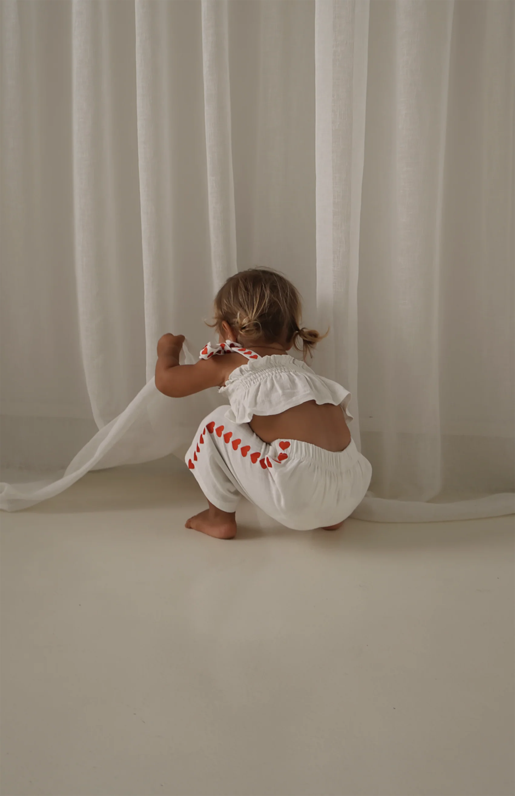 LOVE HEART TIE CROP & PANT SET - Image 6