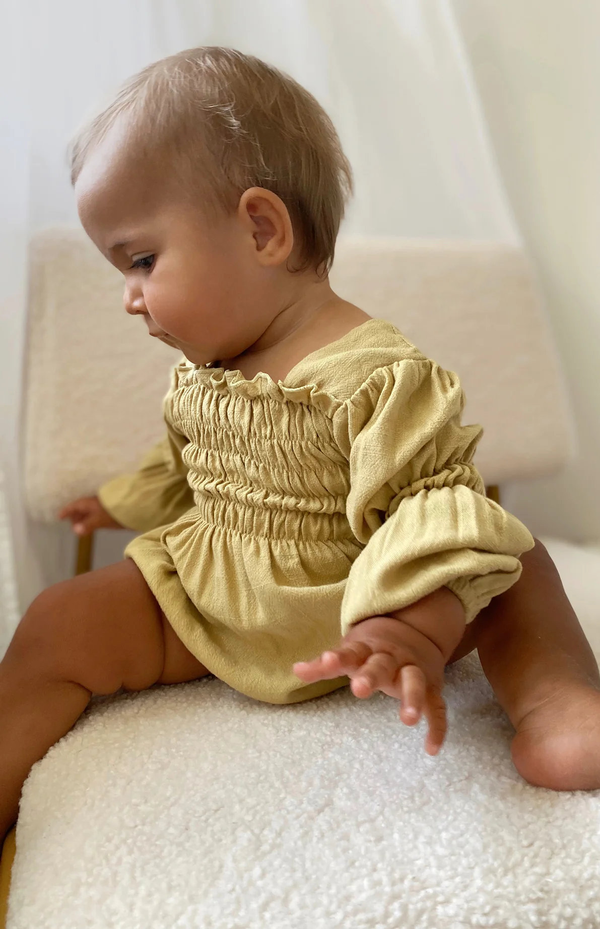 MADELINE ROMPER - OLIVE - Image 6