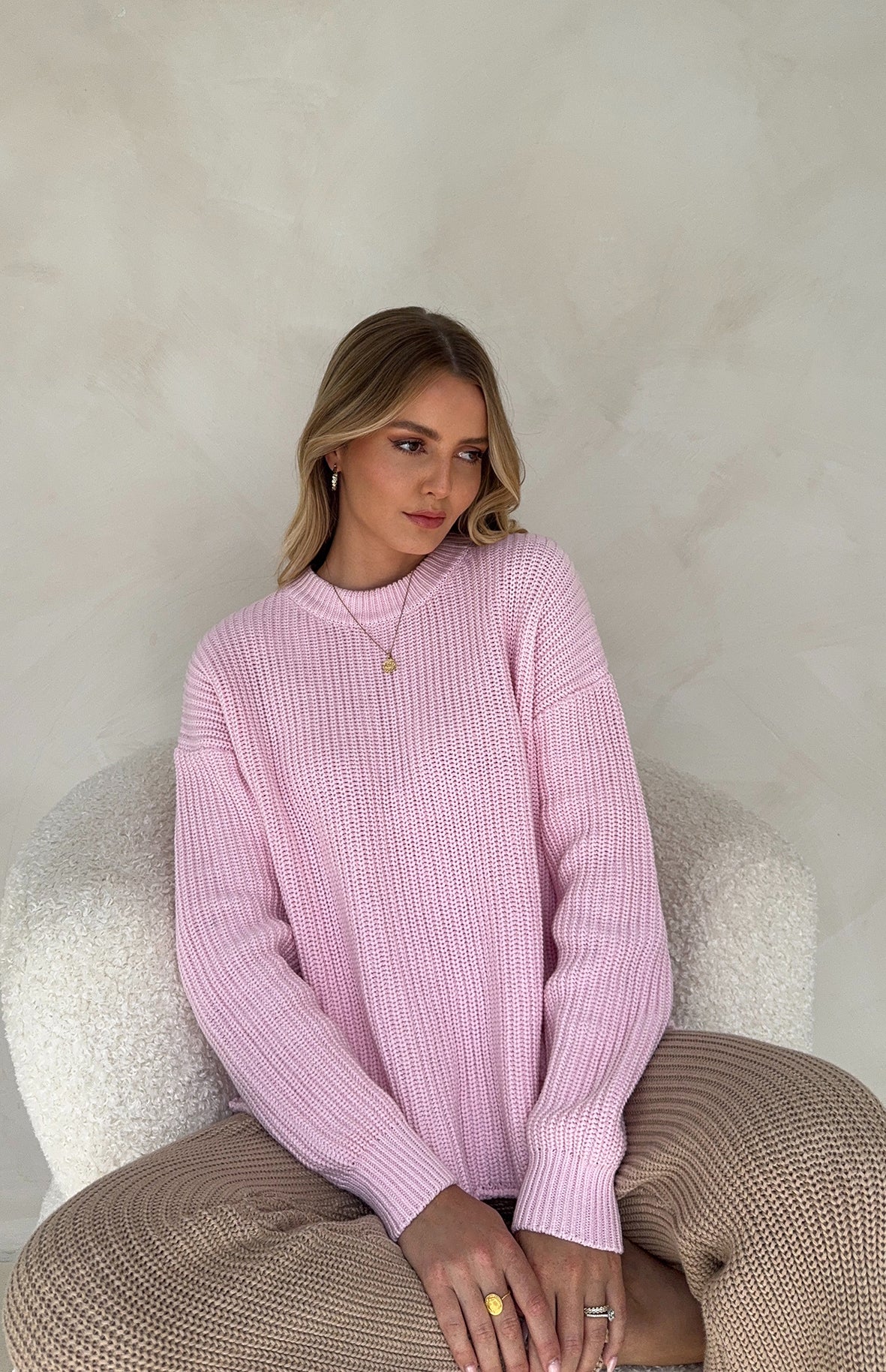 MAMA JUNIE TIE BACK KNIT - PINK - Image 3
