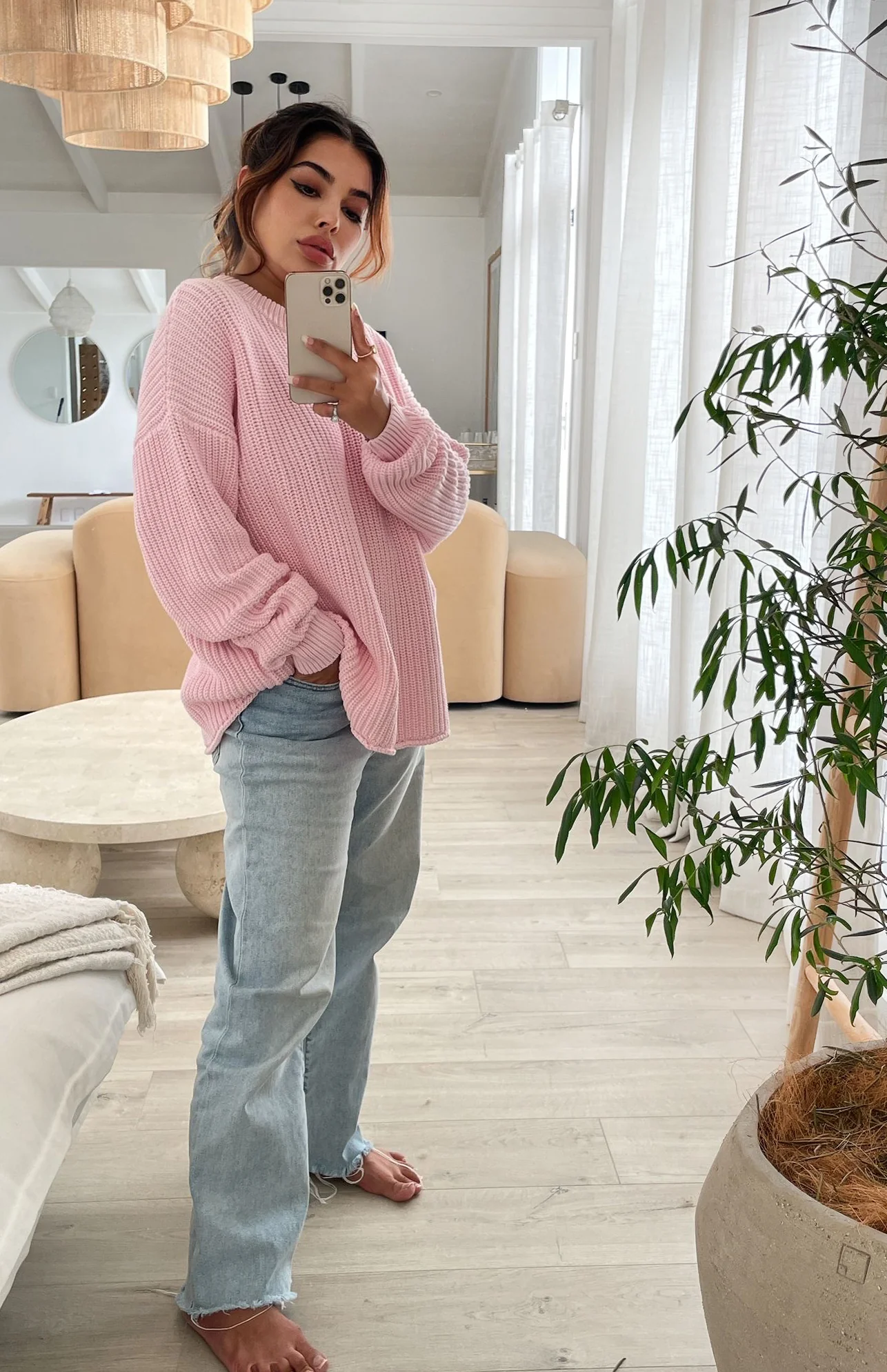 MAMA JUNIE TIE BACK KNIT - PINK - Image 7